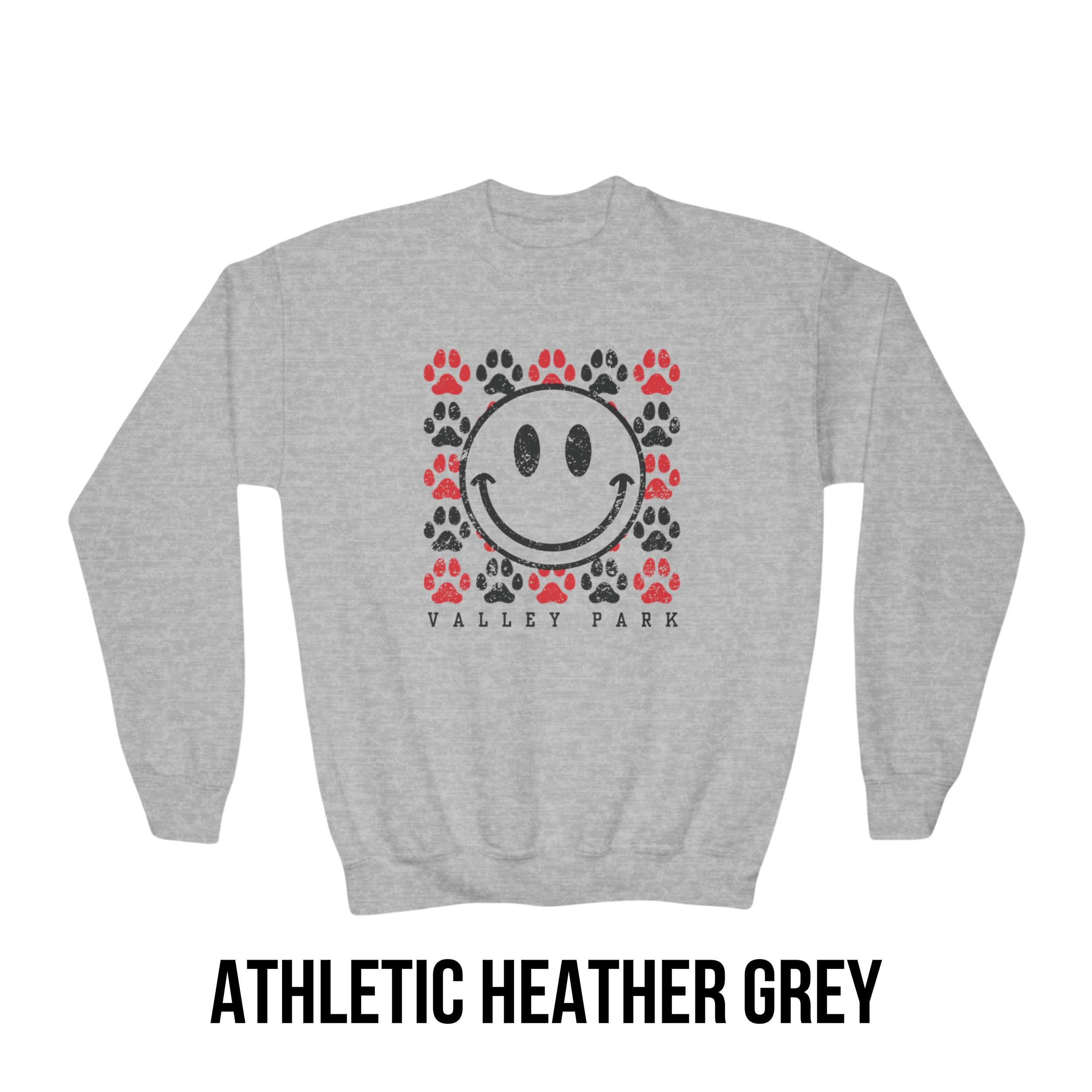 Adult Checkered Smiley Crewneck