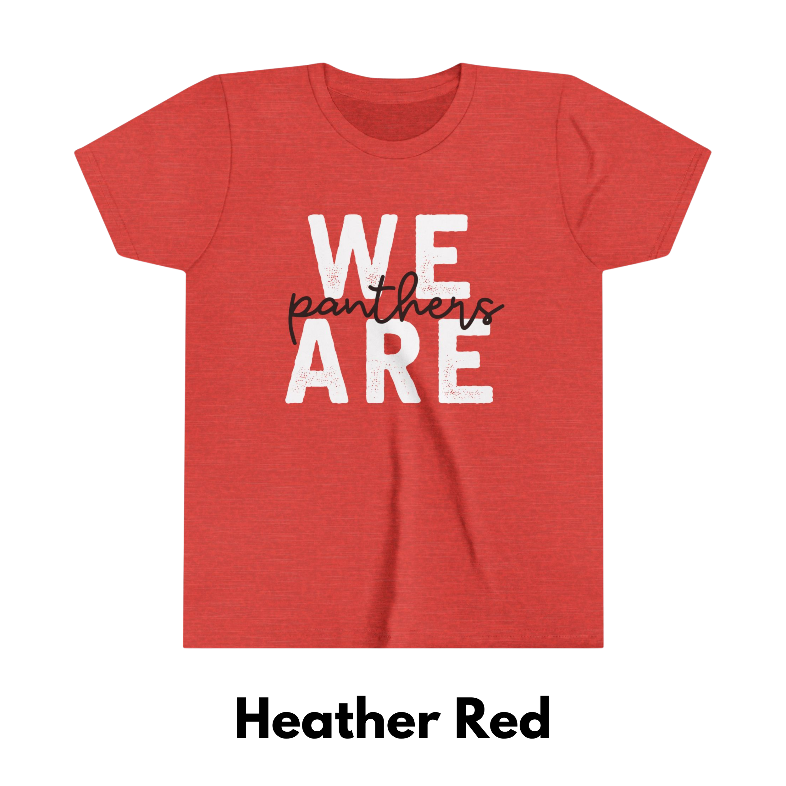 Youth Black Panthers font We Are Panthers Tee