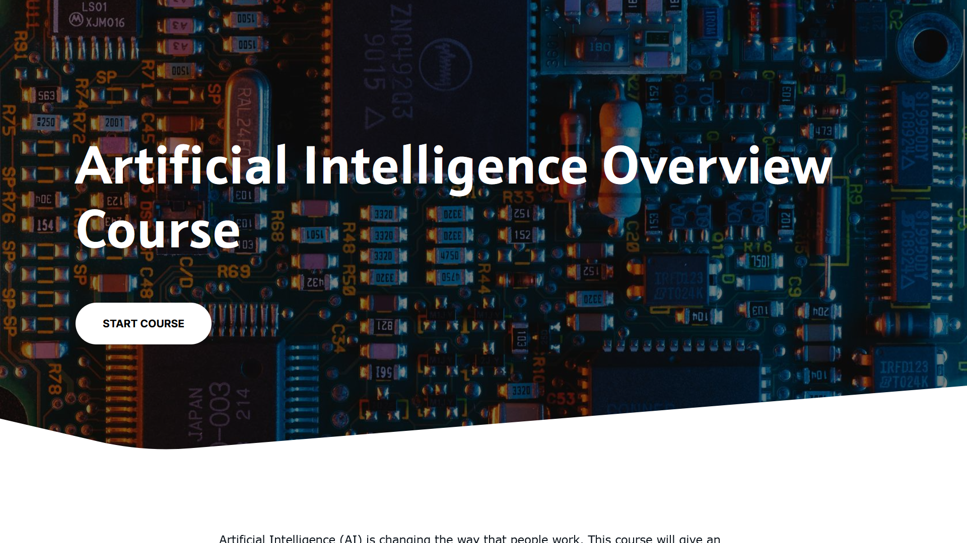 Artificial Intelligence Overview