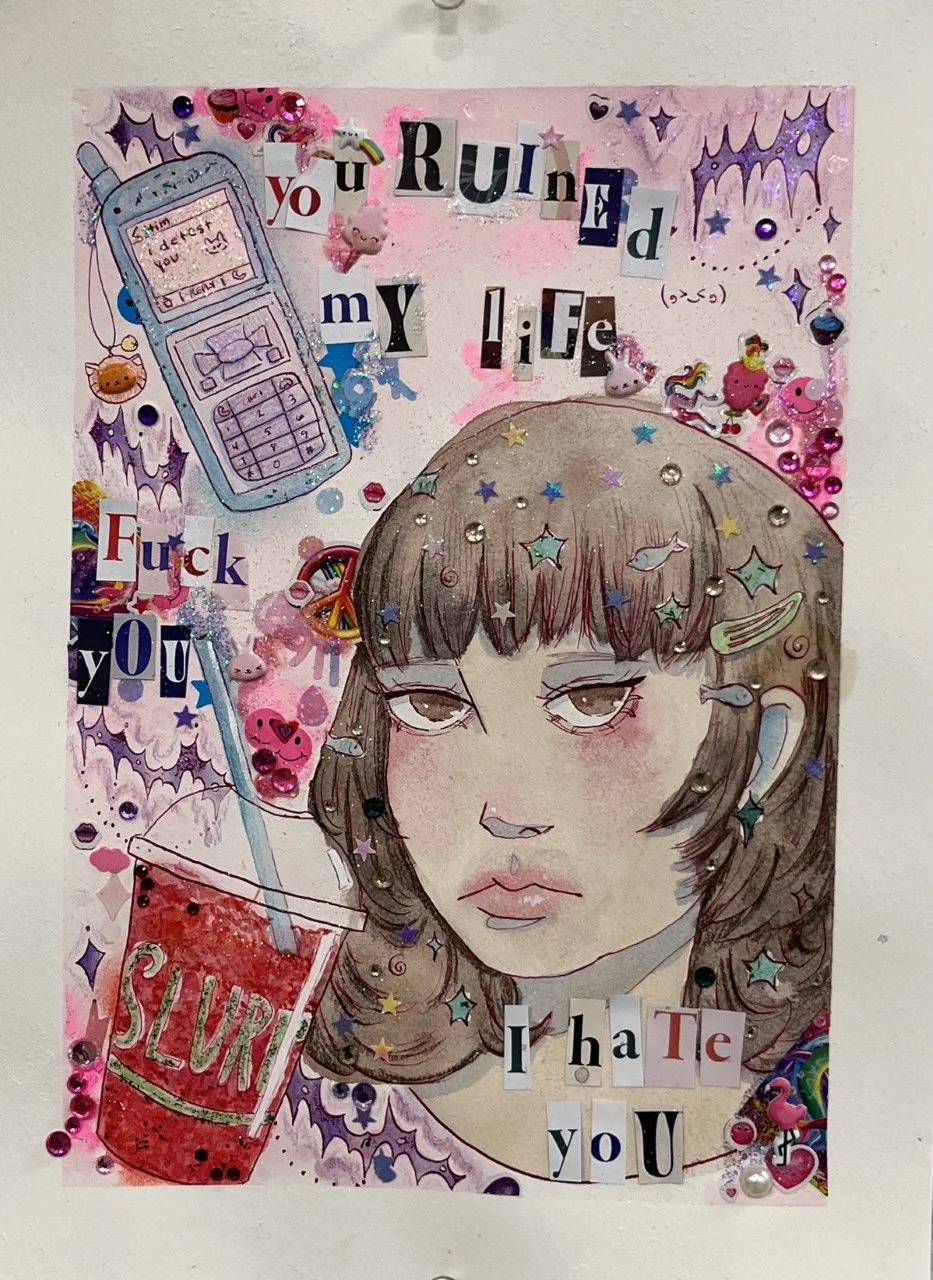 17 | "Journal Entry 26"
| Mixed Media
| 14"x 11.5"
| 2022