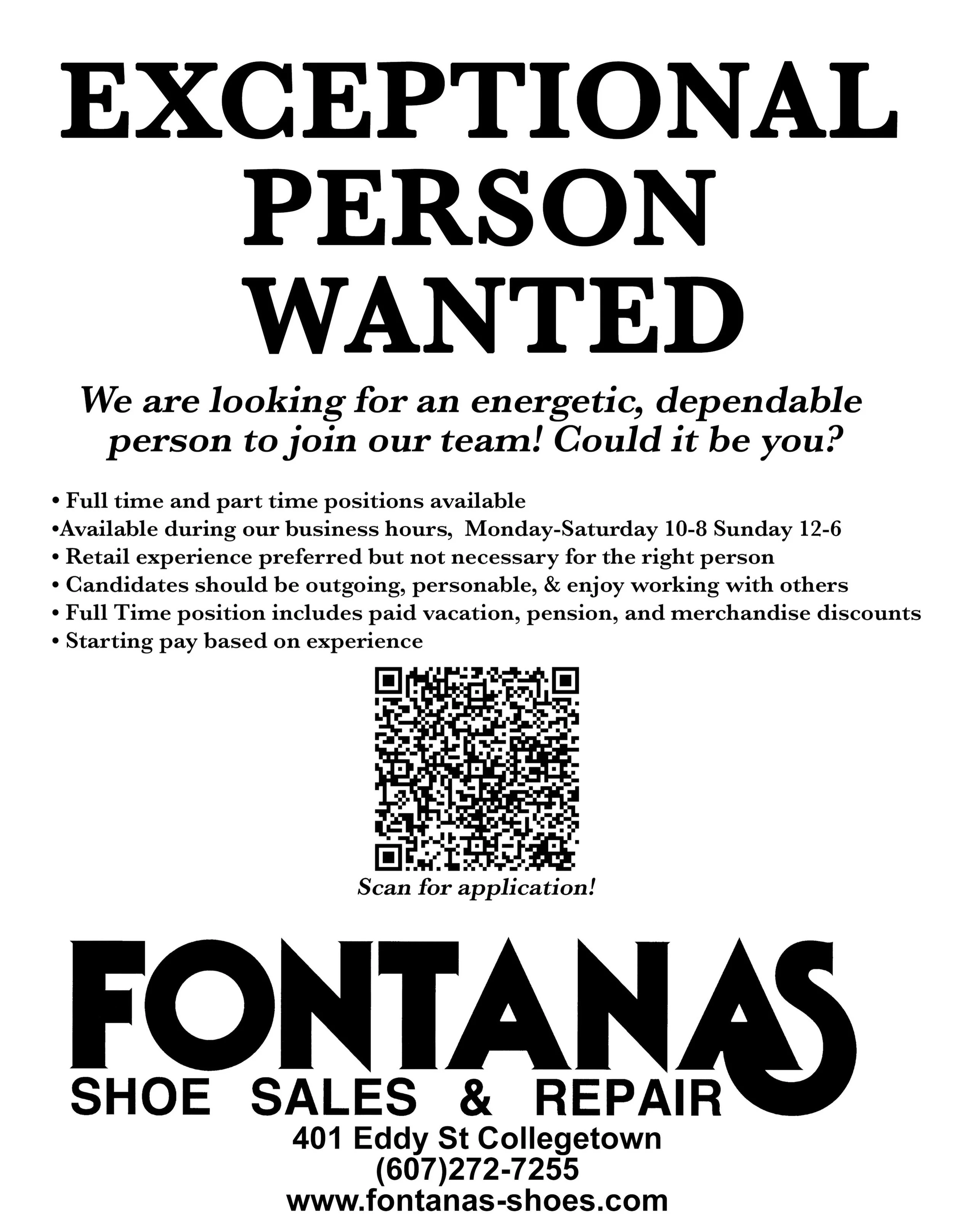 Stop on in for an application! 📄
