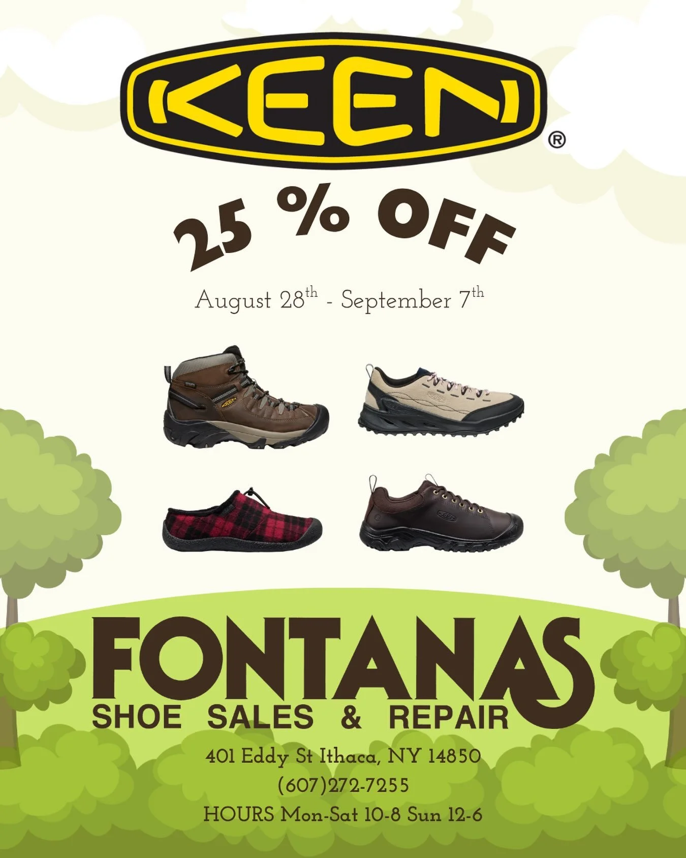 Save on all shoes, boots, and sandals during Keen&rsquo;s Labor Day sale! On now through September 7th! 🥾