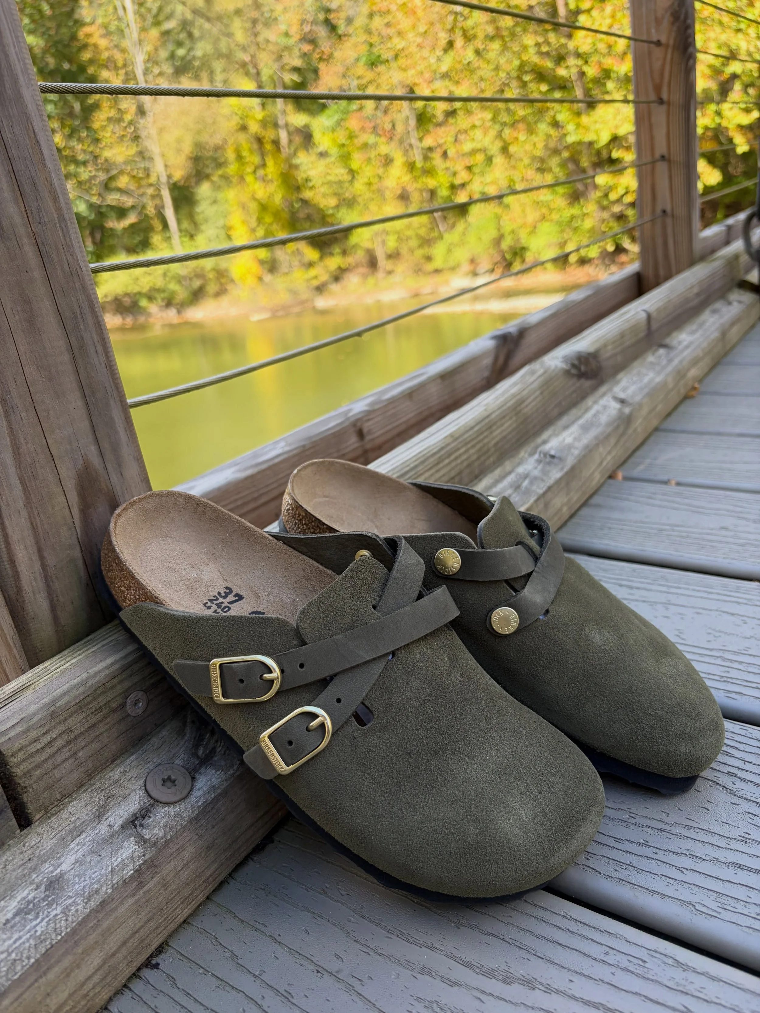 The Blair is an update to the classic Boston clog from @birkenstock . This classic silhouette features slimmer adjustable straps and elevated D-ring hardware to add a little flair ✨