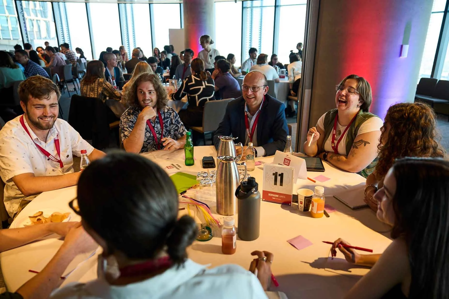 Participants at an employee wellness workshop facilitated by Dr. Tiff
