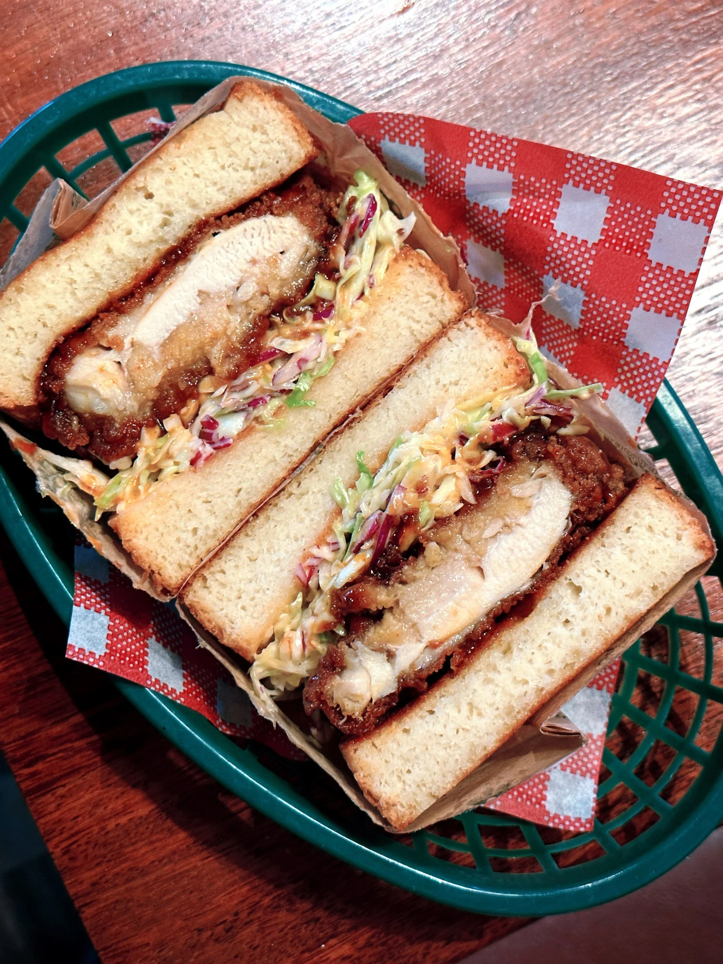 .
This is not just fried chicken sandwich it&rsquo;s Chacha fried chicken sando x

72hours in chacha&rsquo;s special brine then battered in our special mix

Twiced cooked and coated in tangy special sauce. 

The crunchy slaw mixed with Leyna&rsquo;s 