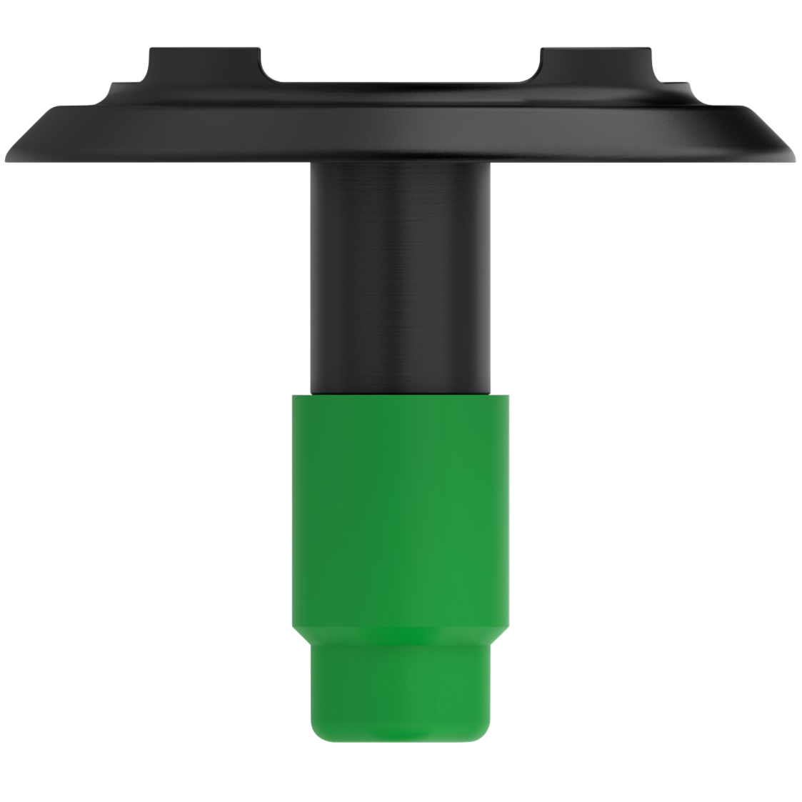 Stæbl Discrete Warning TGSI Side View made from 100% recycled verified materials with low glare Black Dusk Surface.