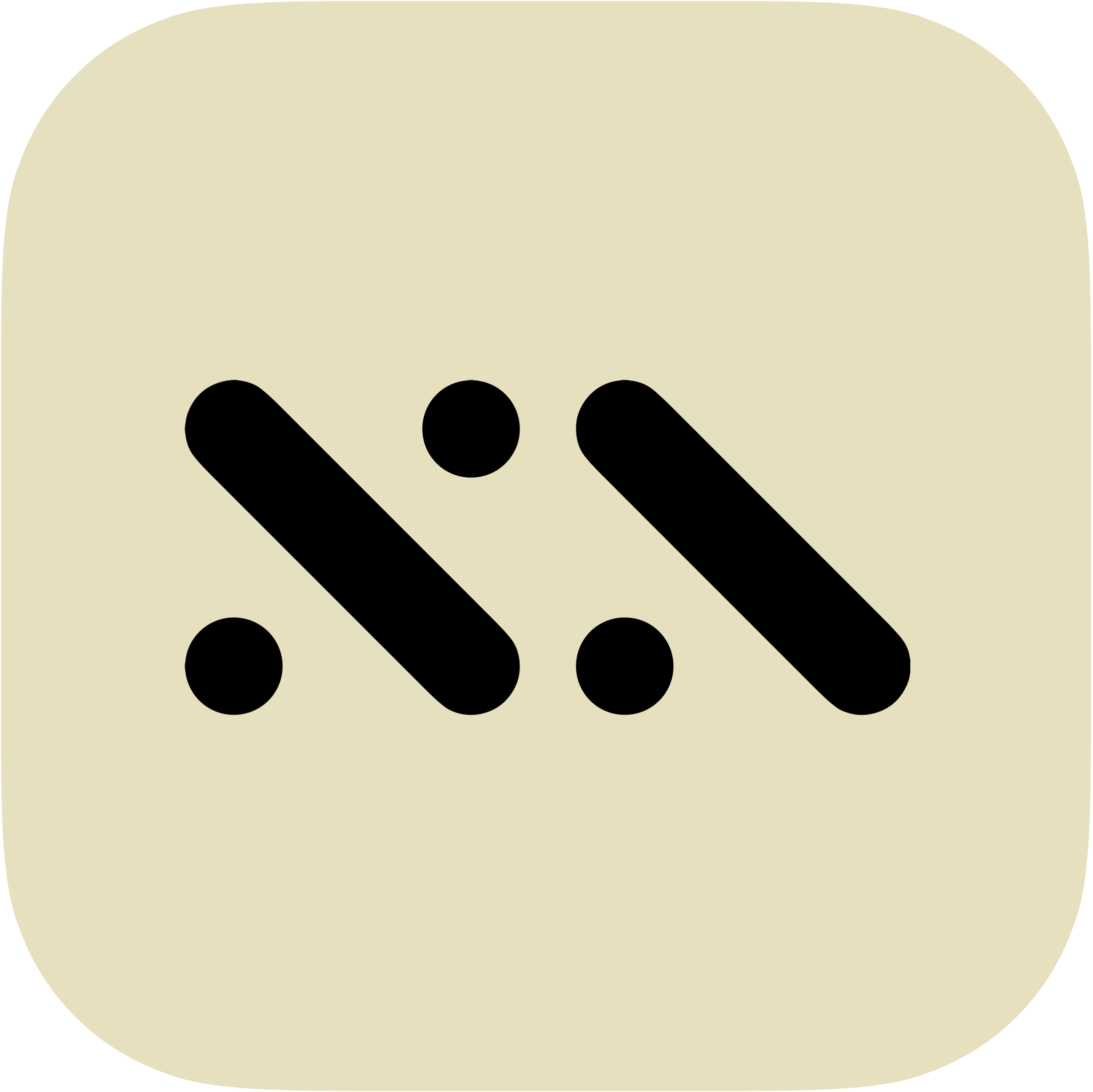 Staebl® Academy - Learn Mobility Access in Minutes Logo/Symbol: Beige background with a rounded corners and solid black angled lines in the centre, along with small solid black circles near the bottom.
