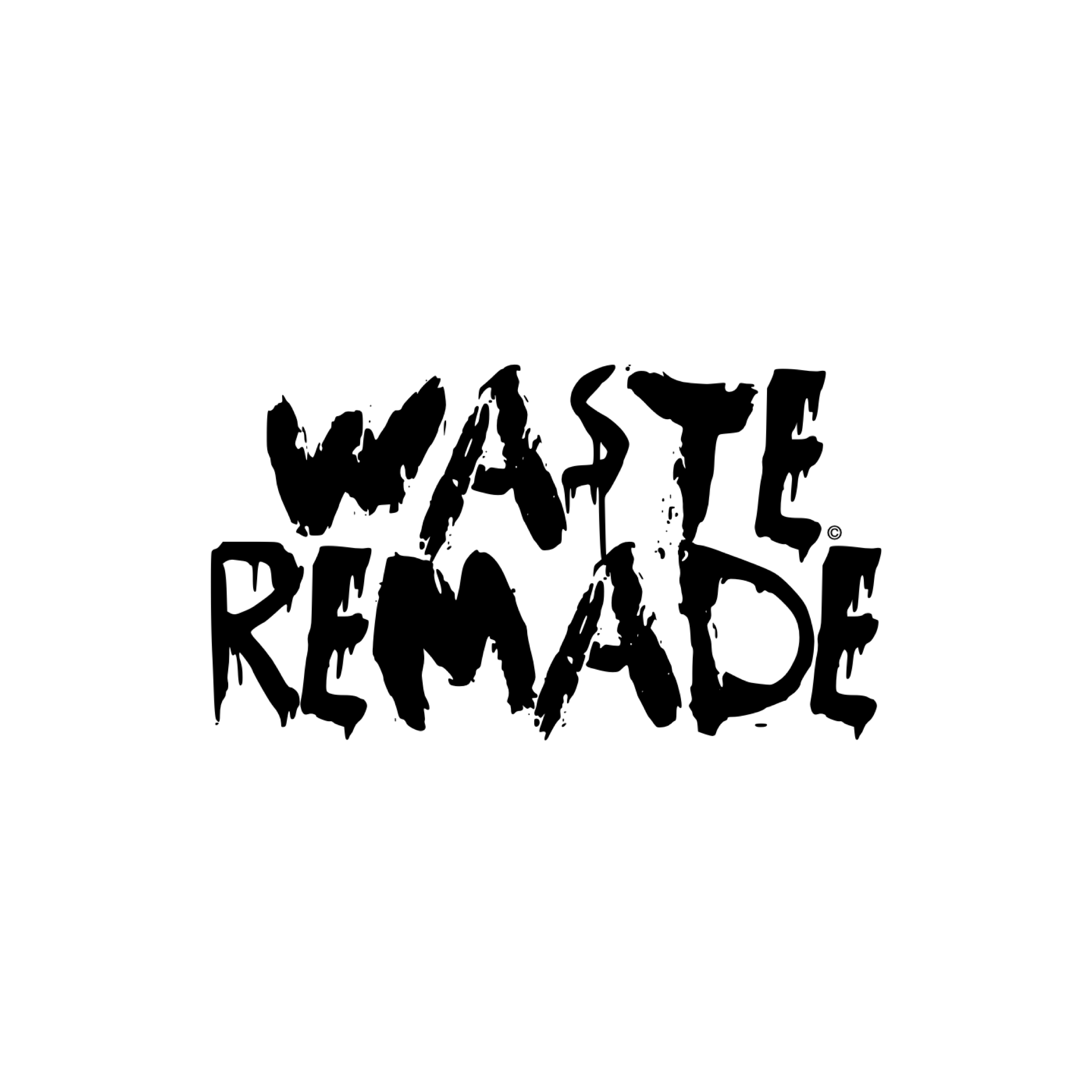 Black text on a white circular background that reads 'WISH' and 'DEATH' in a distressed, graffiti style.