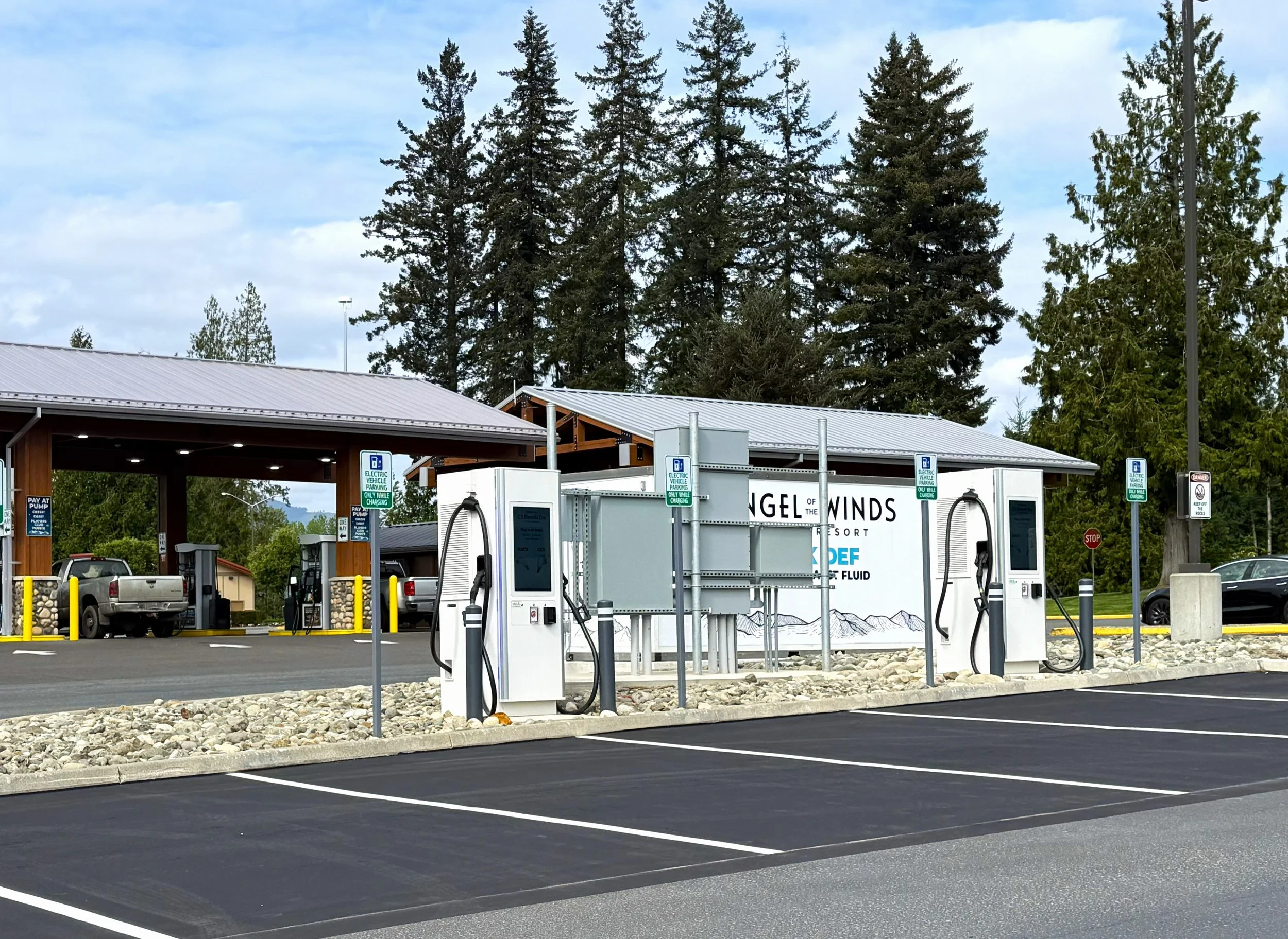 Seattle EV Charging Gas Station
