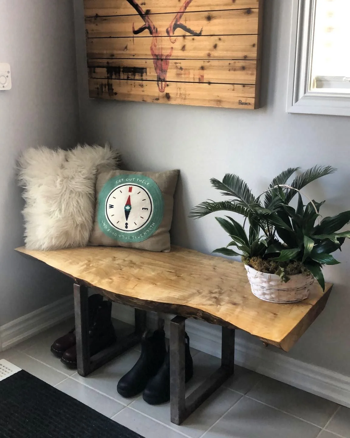 Live Edge Maple Bench