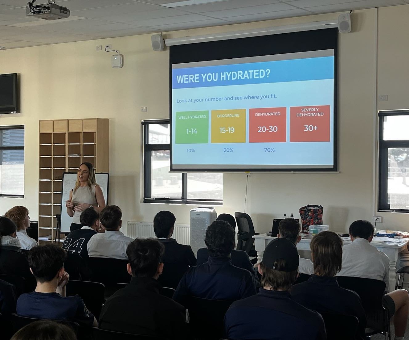 Busy second half of the year teaching student athletes how to fuel their bodies for peak performance⚡️🩵