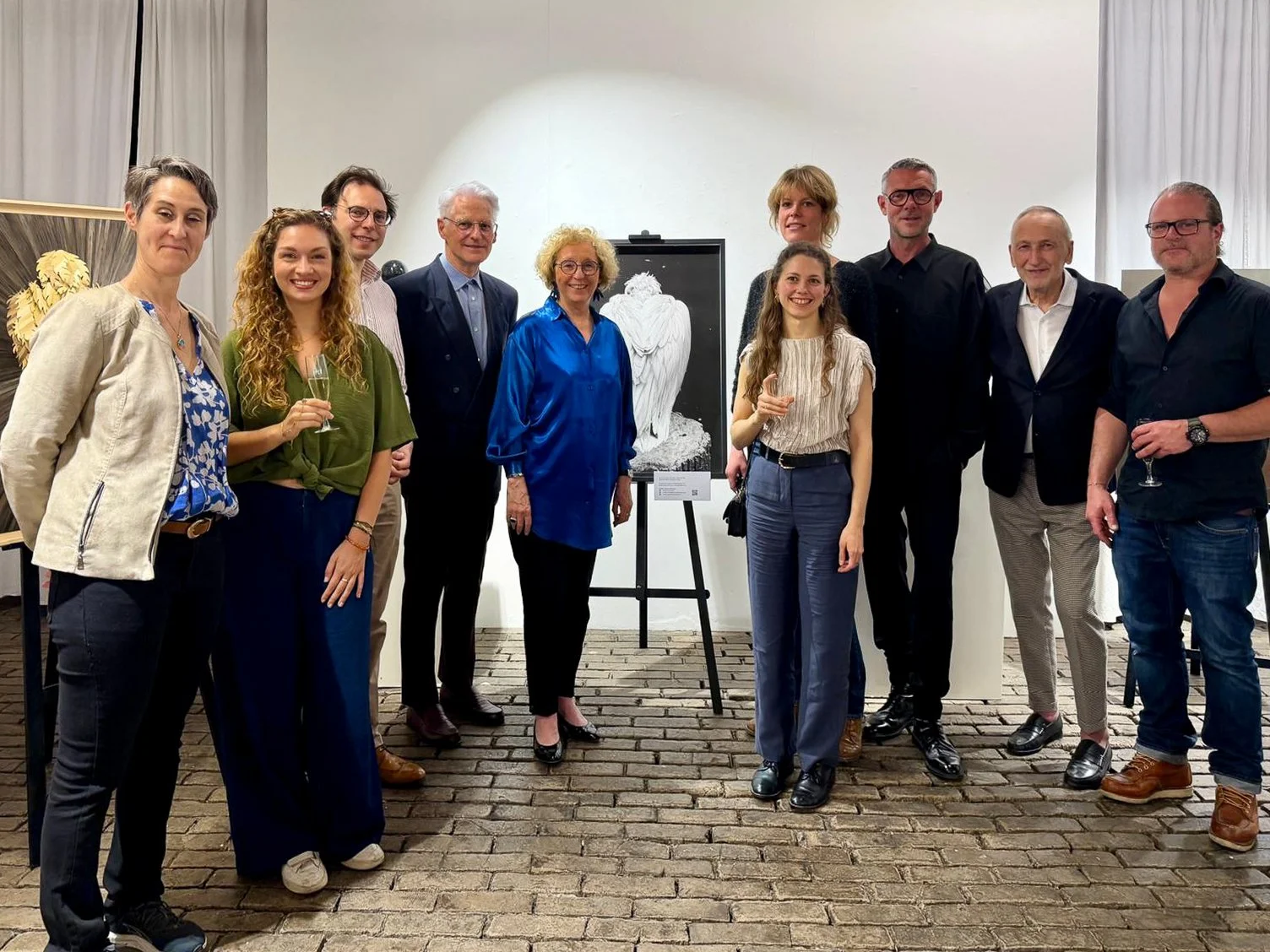 De gauche à droite : Stéphanie Trolez, Alyssa Jos, Antoine Dariule, Pierre Letz, Muriel Pénicaud, Marie Archambaud, Véronique Boyens, Jérôme Blin, Daniel Martin, Sébastien Real.