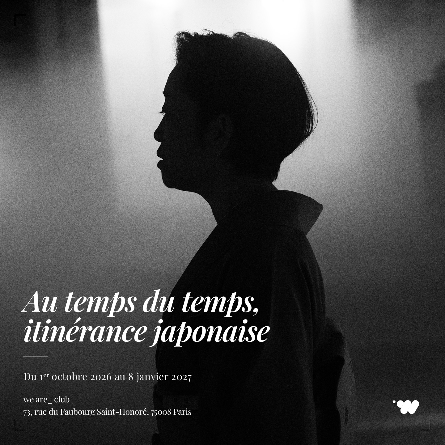Au temps du temps, itinérance japonaise | 1 octobre 2026 - 8 janvier 2027, Club We are, Paris