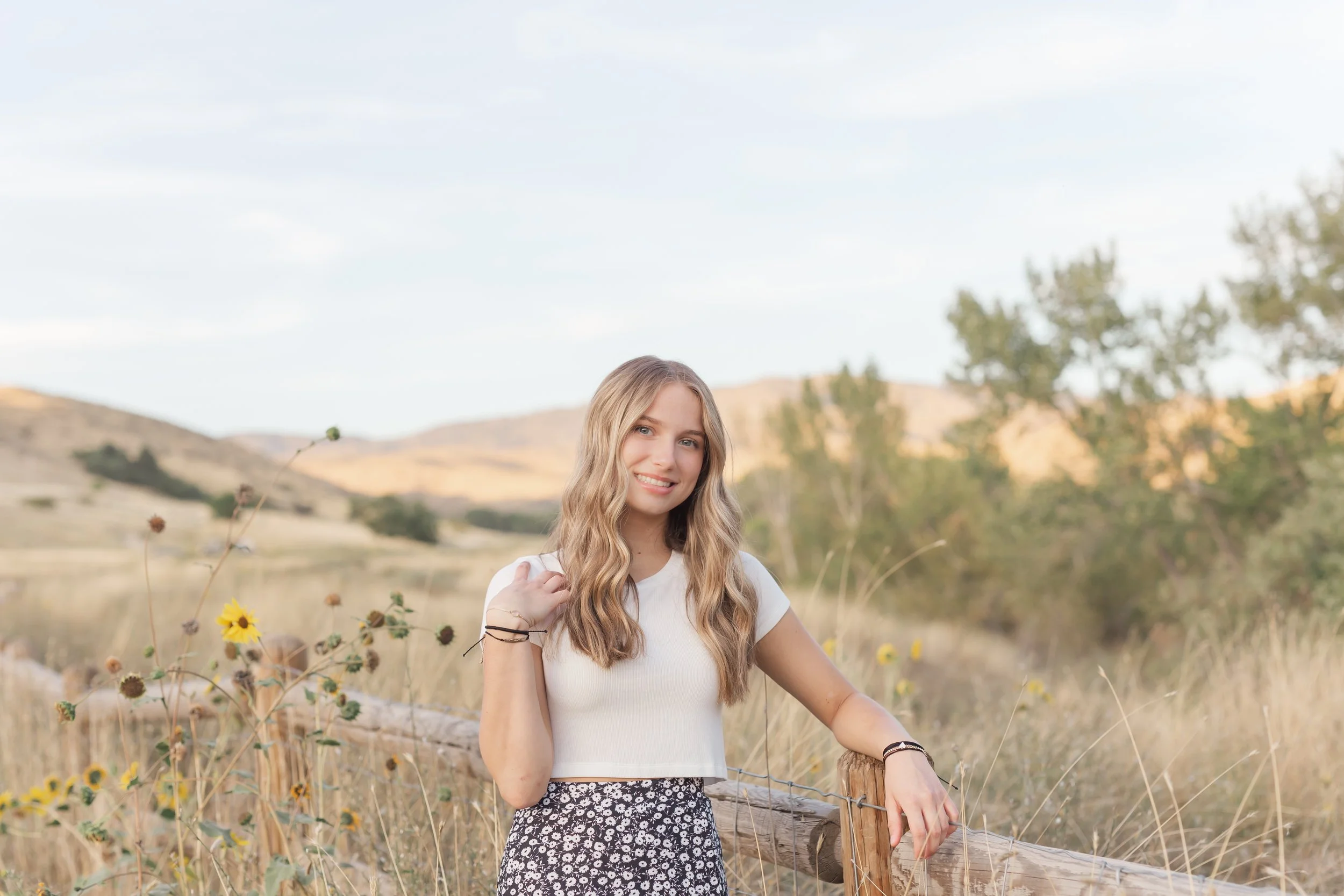 golden hour senior portrait