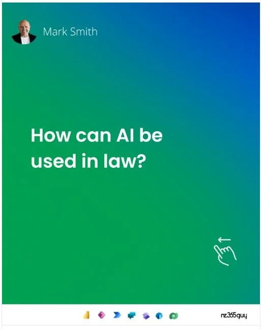 How can AI be used in law?