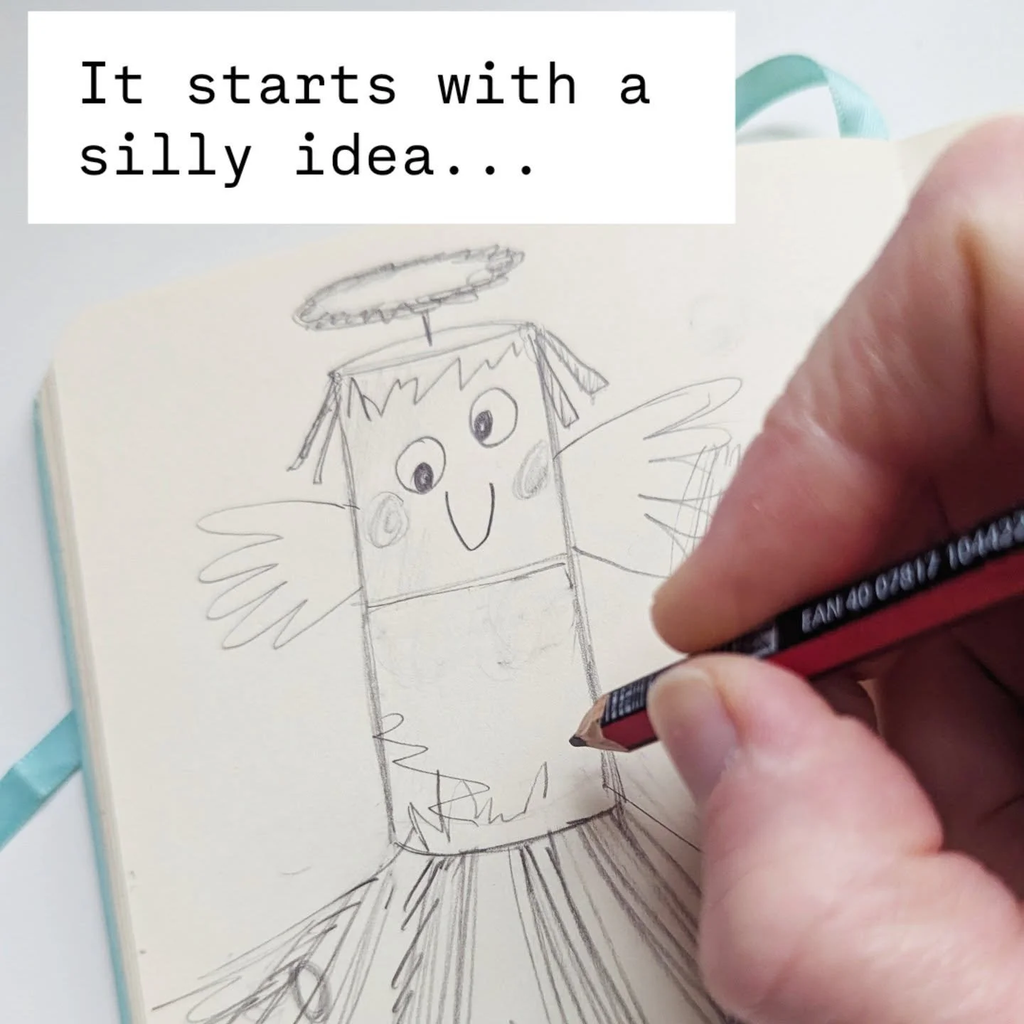 An insight into my process and brain! 
If you don't love what you do, what's the point 😊
New Christmas card available on Thortful 🧚🏻‍♂️🎄
#hollyfoxillustrates #greetingscarddesigner #UKdesigner #ukillustrator #funartwork