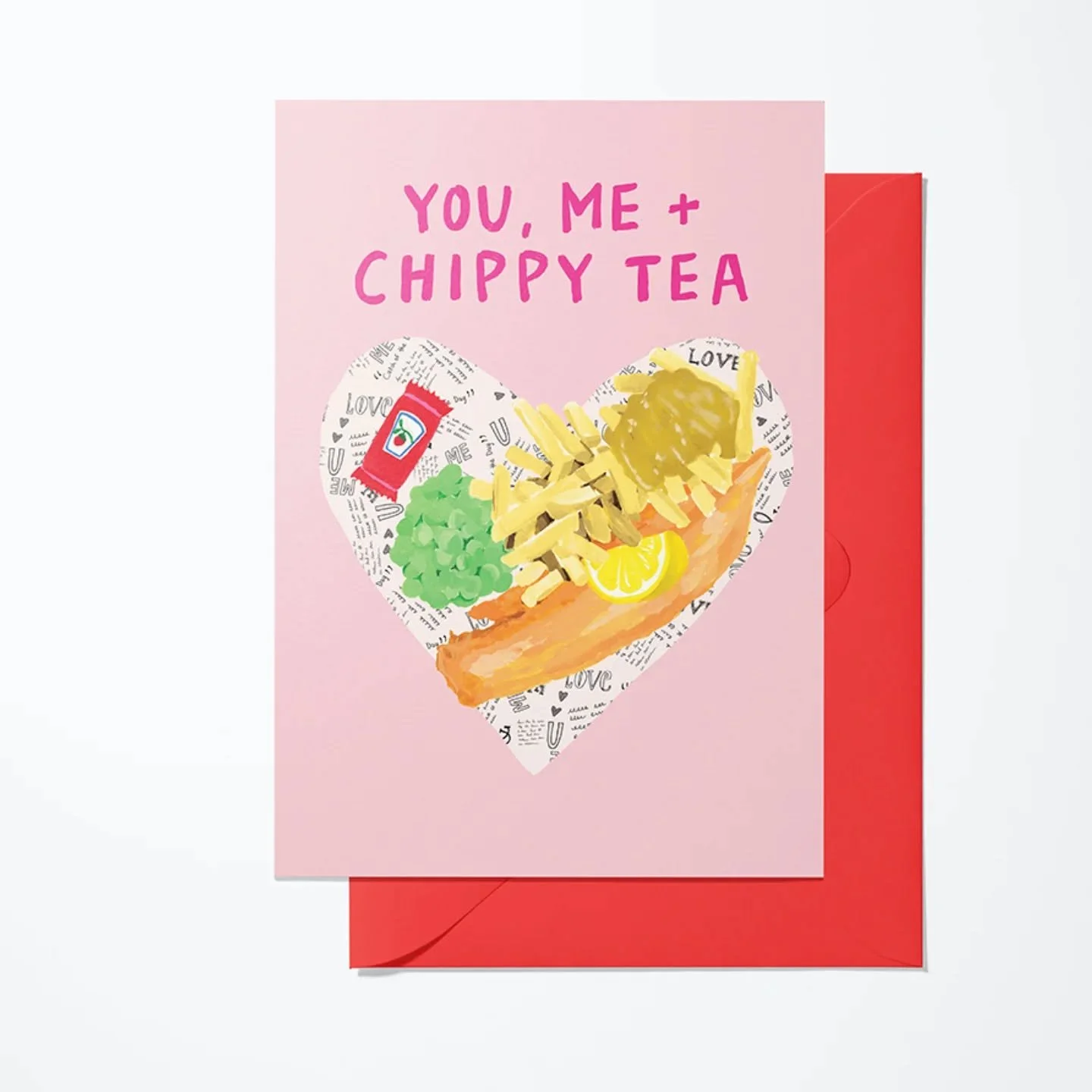 I finished my Valentine's collection this week and just wanted to share one of the new designs. Chippy tea seems perfect for a Friday 😊

This was a hand painted design. I consider myself an eclectic designer. Sometimes I'll work on really simple sha