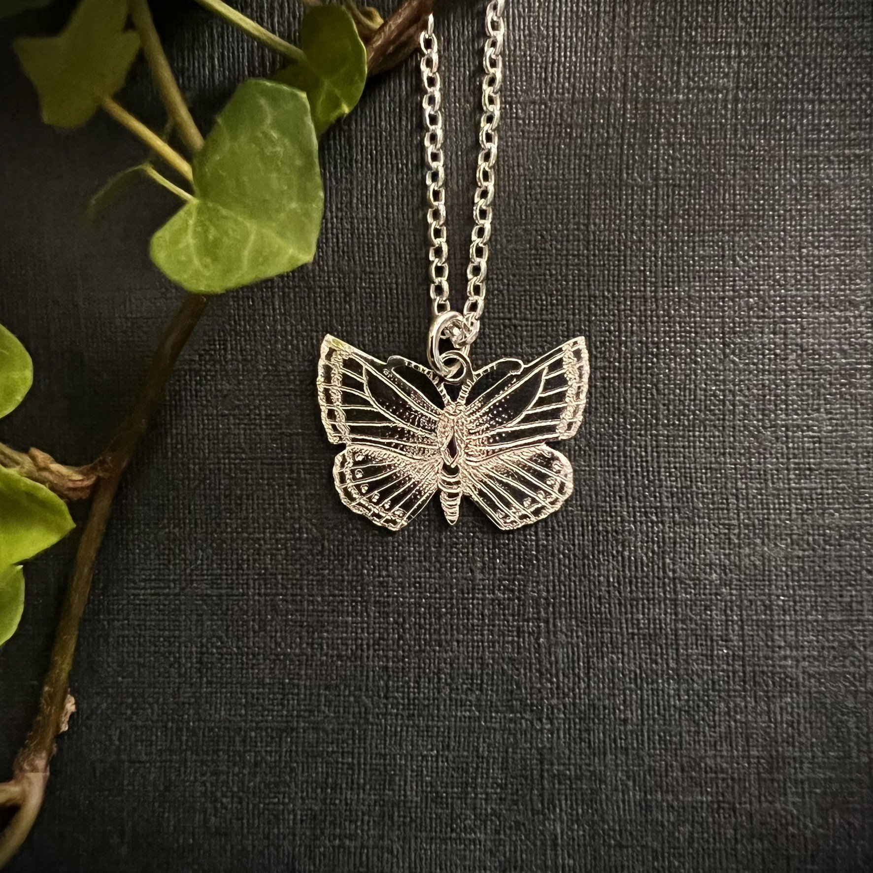 CHALKHILL BLUE BUTTERFLY NECKLACE (SMALL)