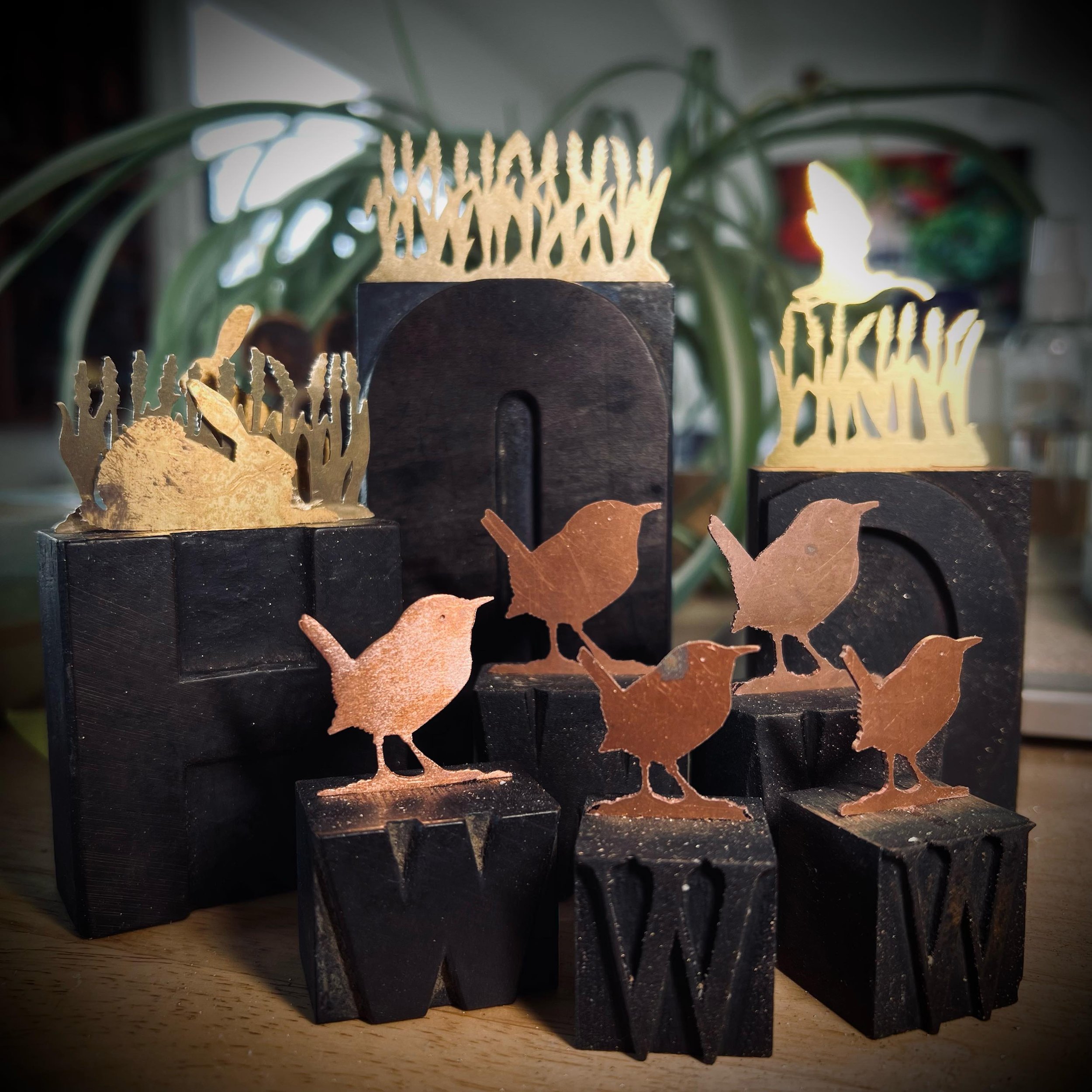 A Herd of Wrens in the making, hopefully they will be ready for @artinthegardens_  next weekend. 

#wrens #letterpress #madebyhand #inspiredbynature #Yorkshire #onmybenchpeg #makers