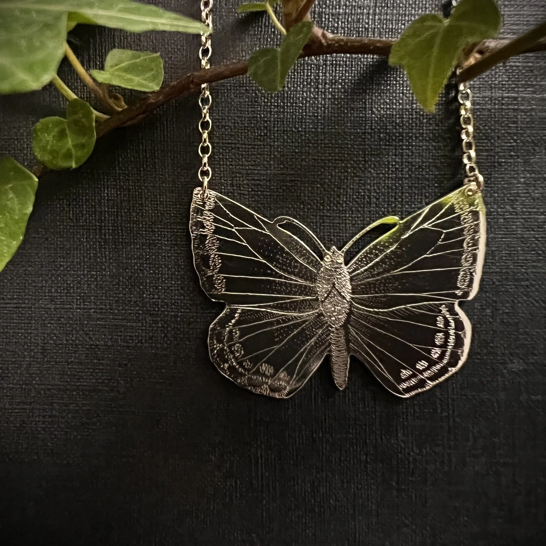 CHALKHILL BLUE BUTTERFLY NECKLACE