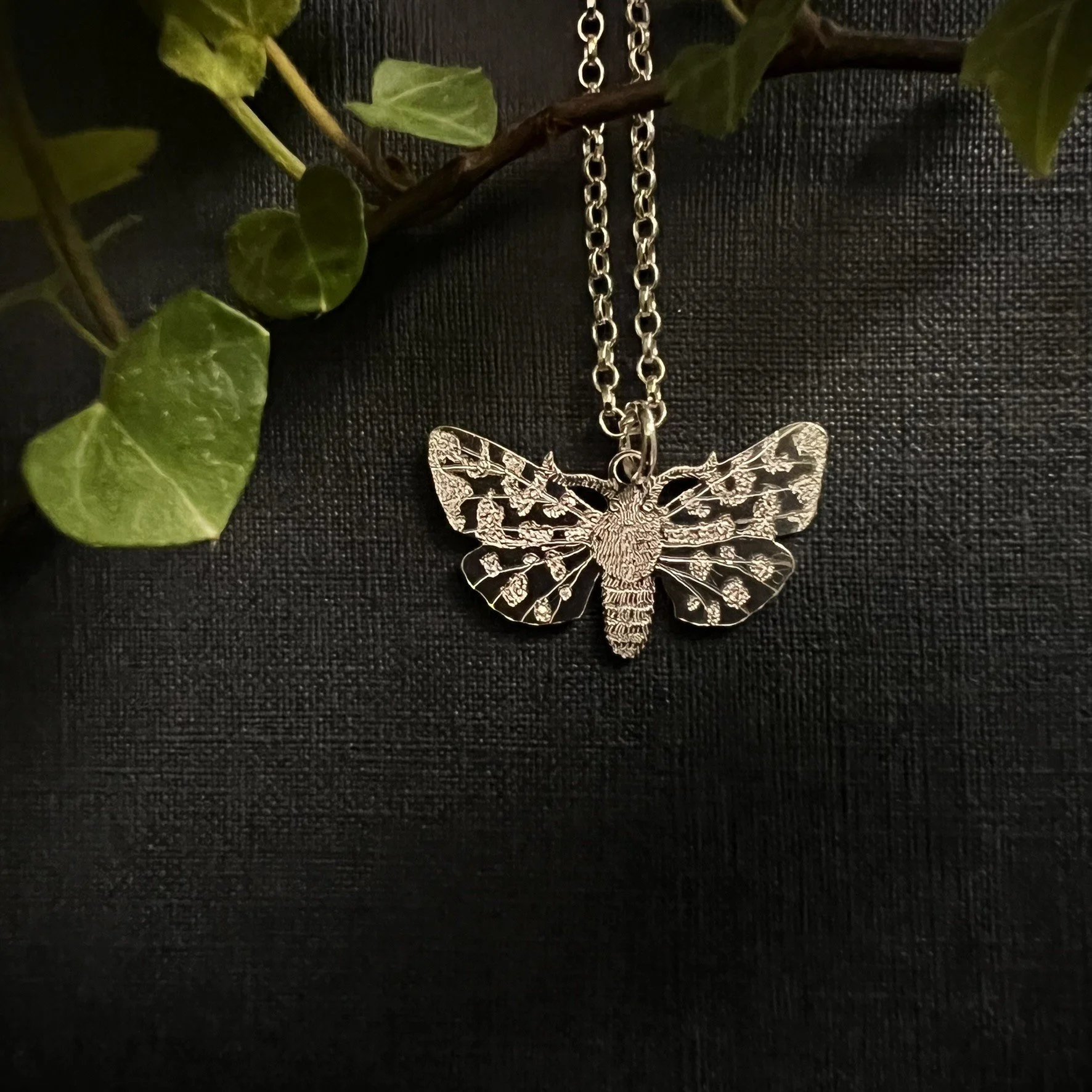 GARDEN TIGER MOTH NECKLACE (SMALL)