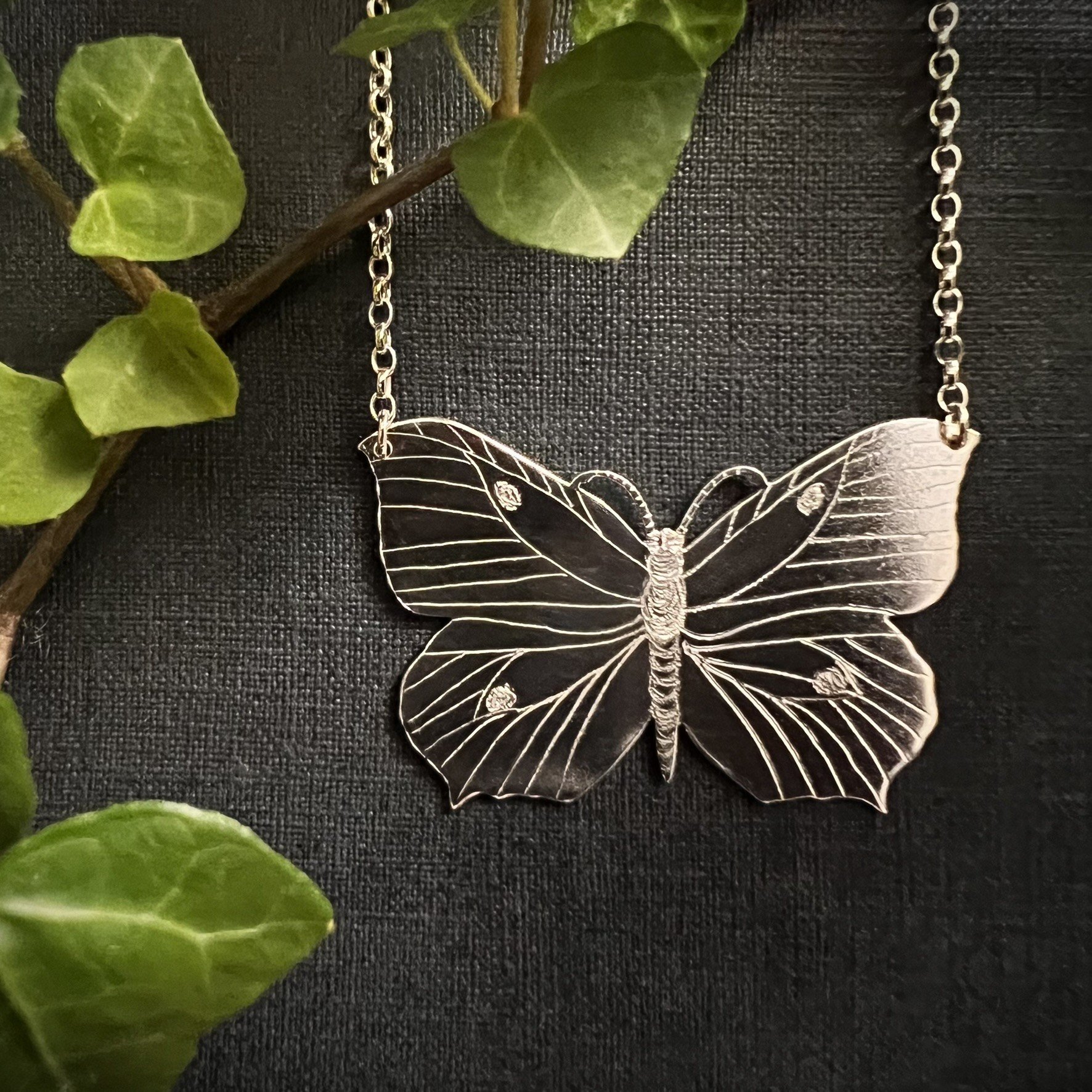 BRIMSTONE BUTTERFLY NECKLACE