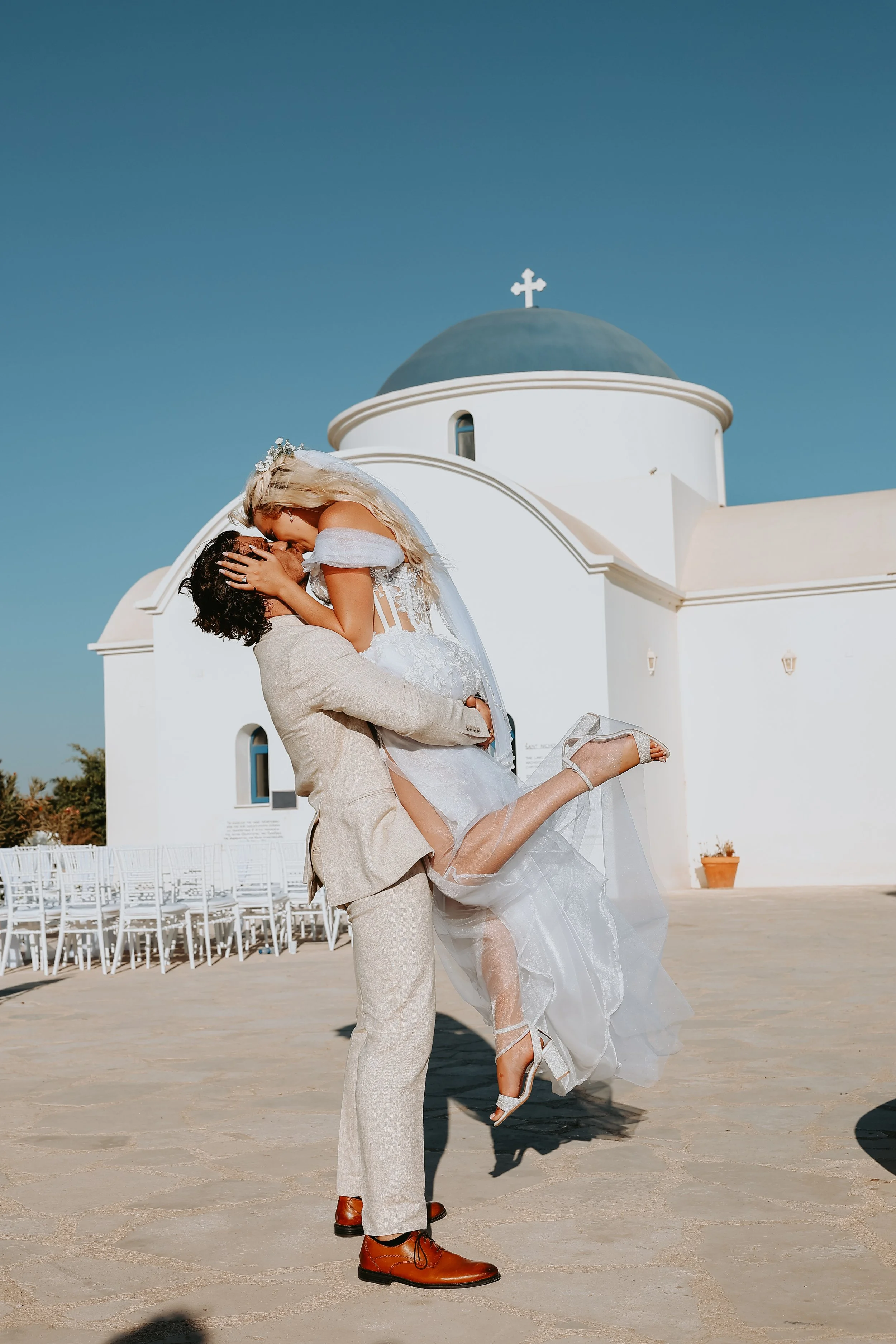 I highly recommend Vangelis and the videographer for your wedding!! Vangelis is instantly likeable and a funny character, he made us laugh and this came out in our photos. He knew exactly how to direct us and position us, so you don’t need to worry a