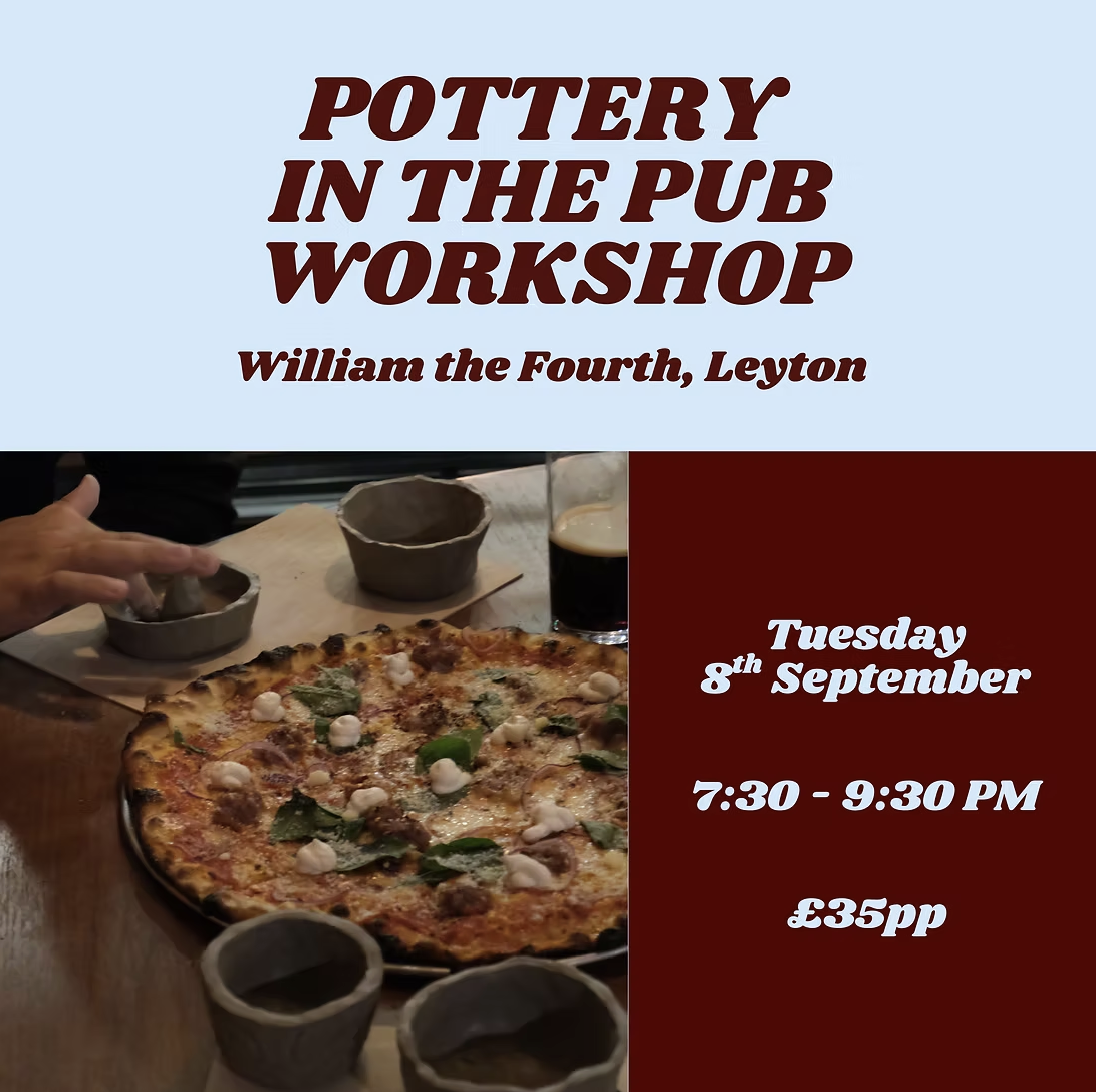 WE ARE CLAY x Florence Mytum workshop TUESDAY 8th September