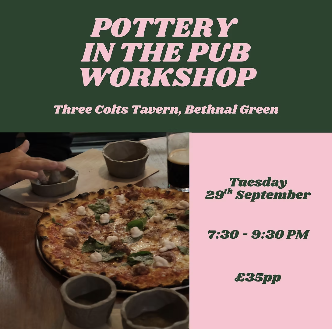 WE ARE CLAY x Florence Mytum workshop Tuesday 29th September