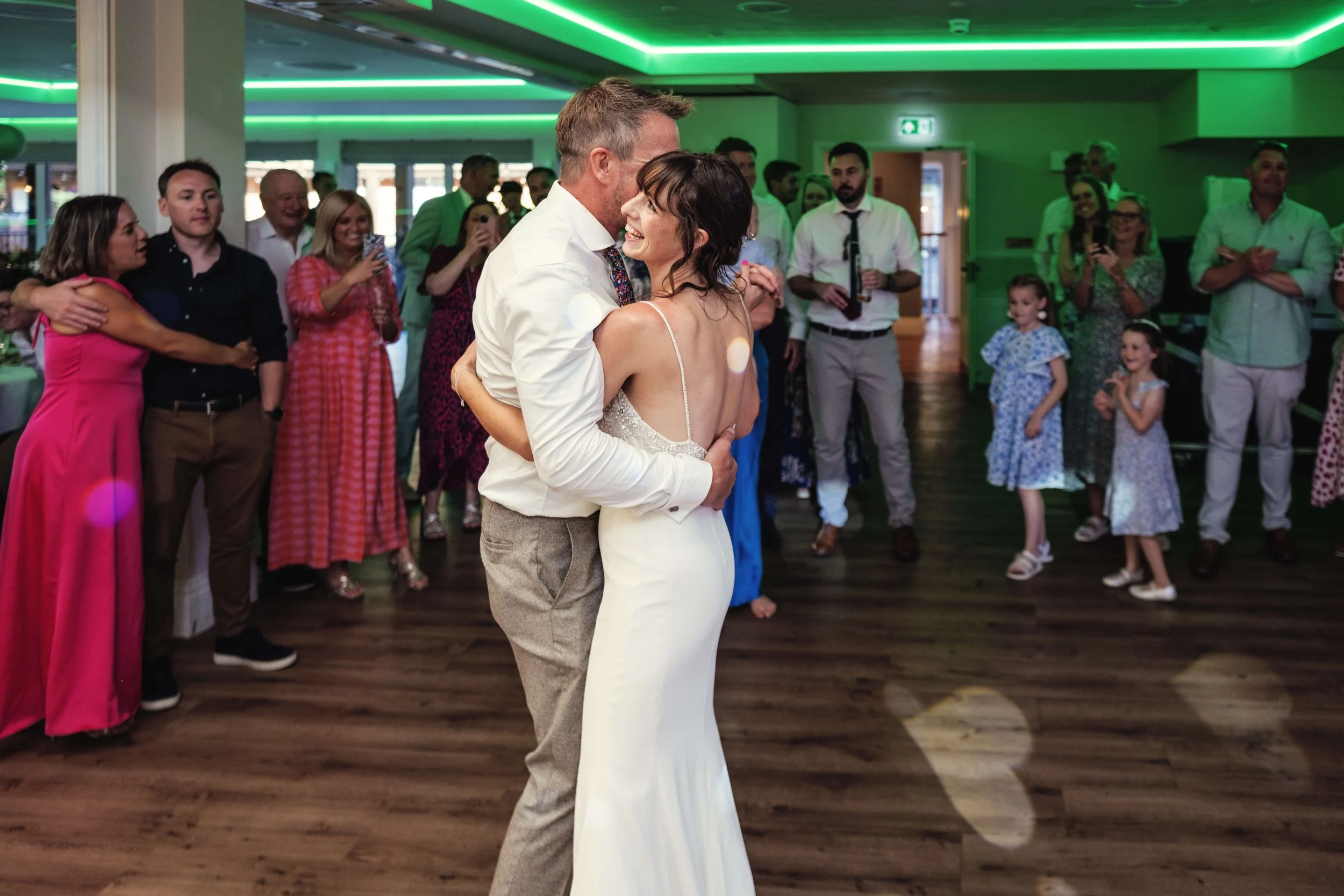 Bride and groom's first dance