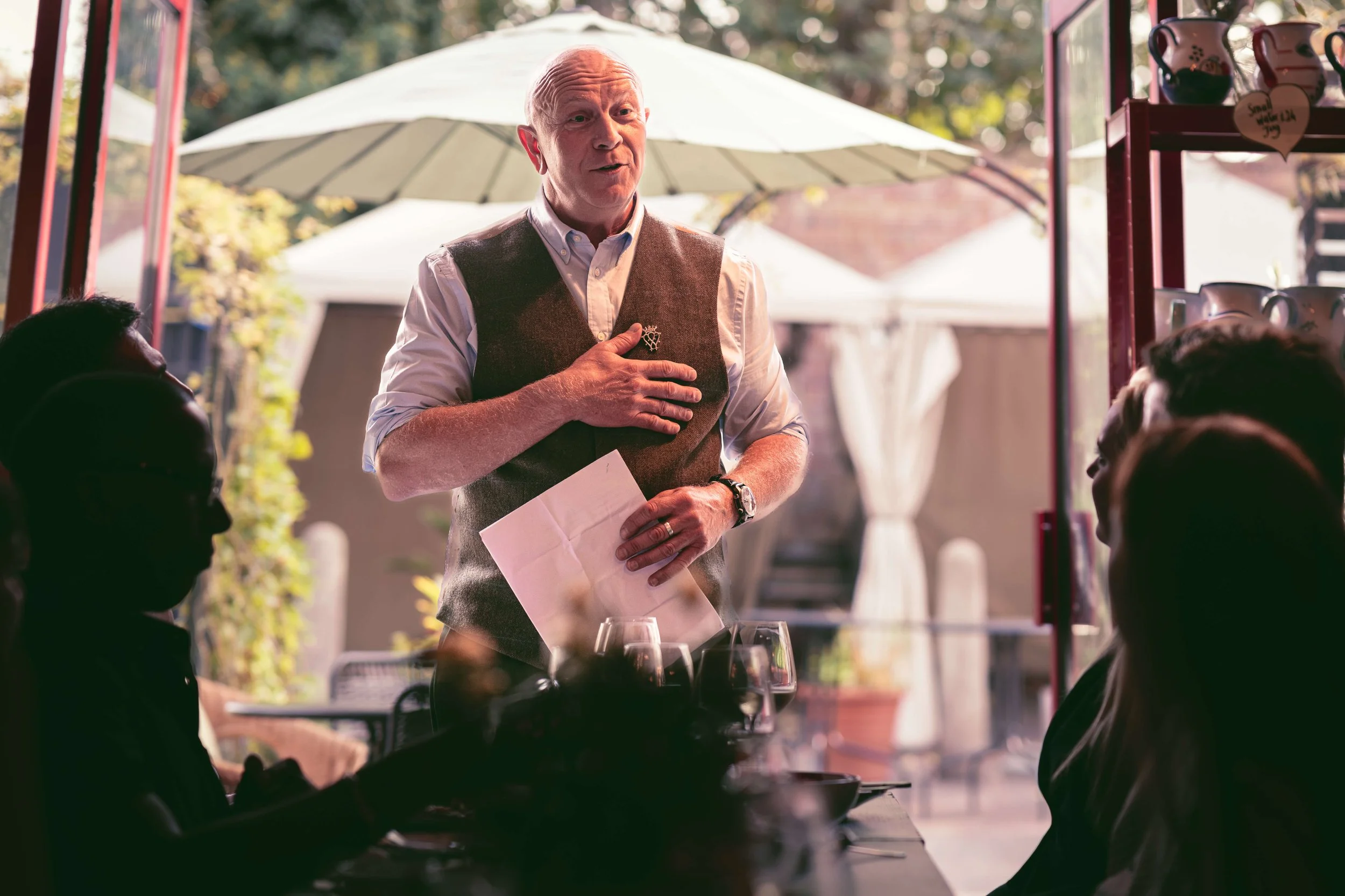 groom's speech at wedding reception
