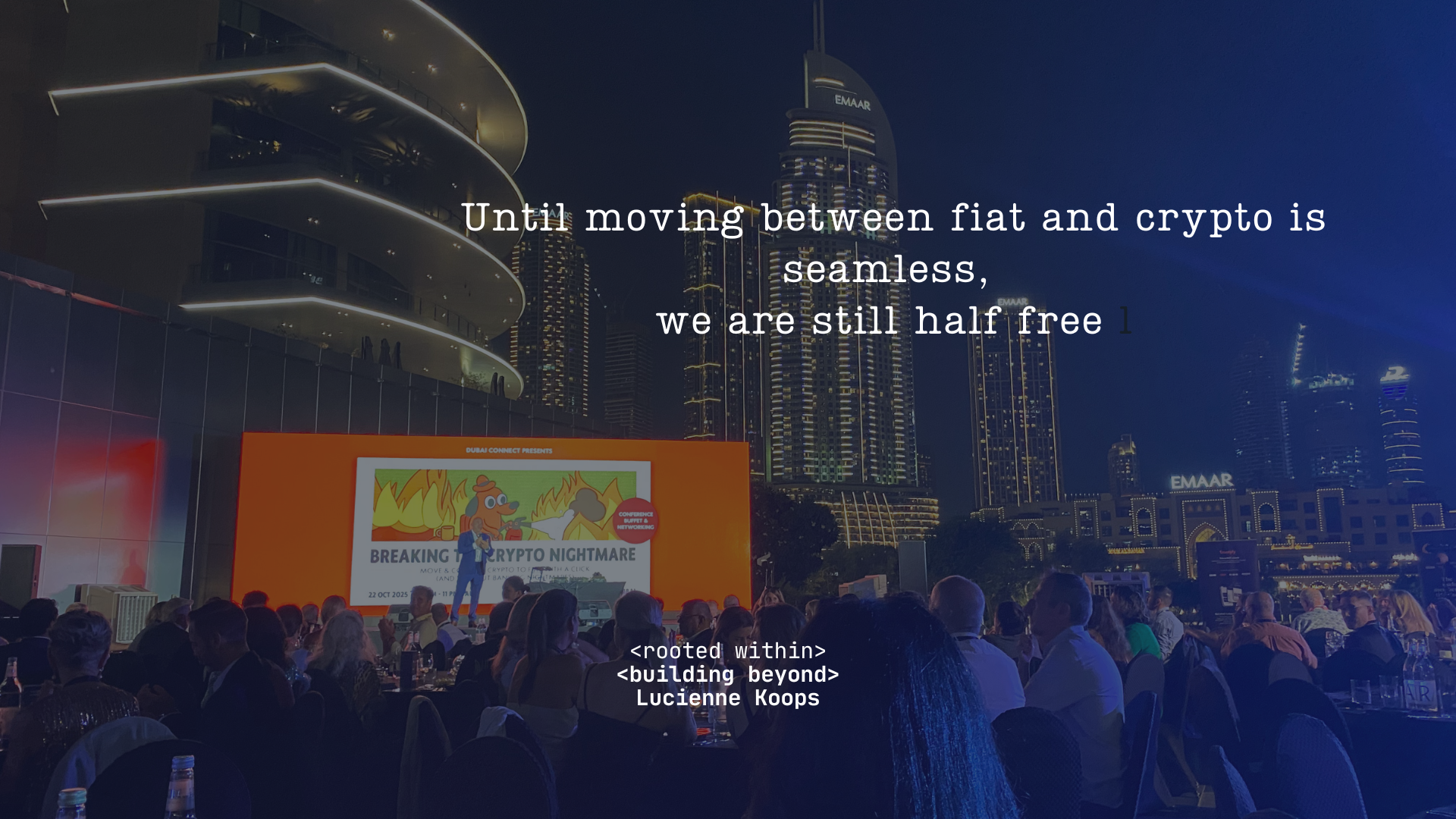 A platform built for freedom that bridges Web3 and the current financial world we actually need
