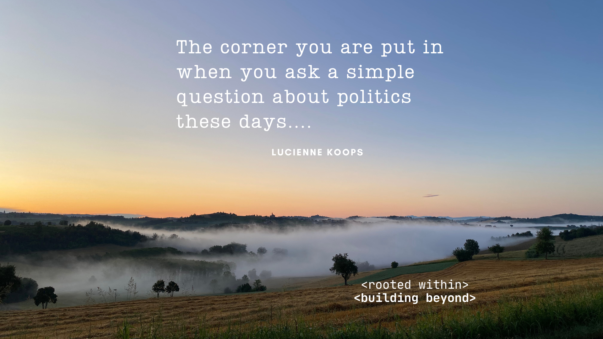 Where can we still ask open questions?