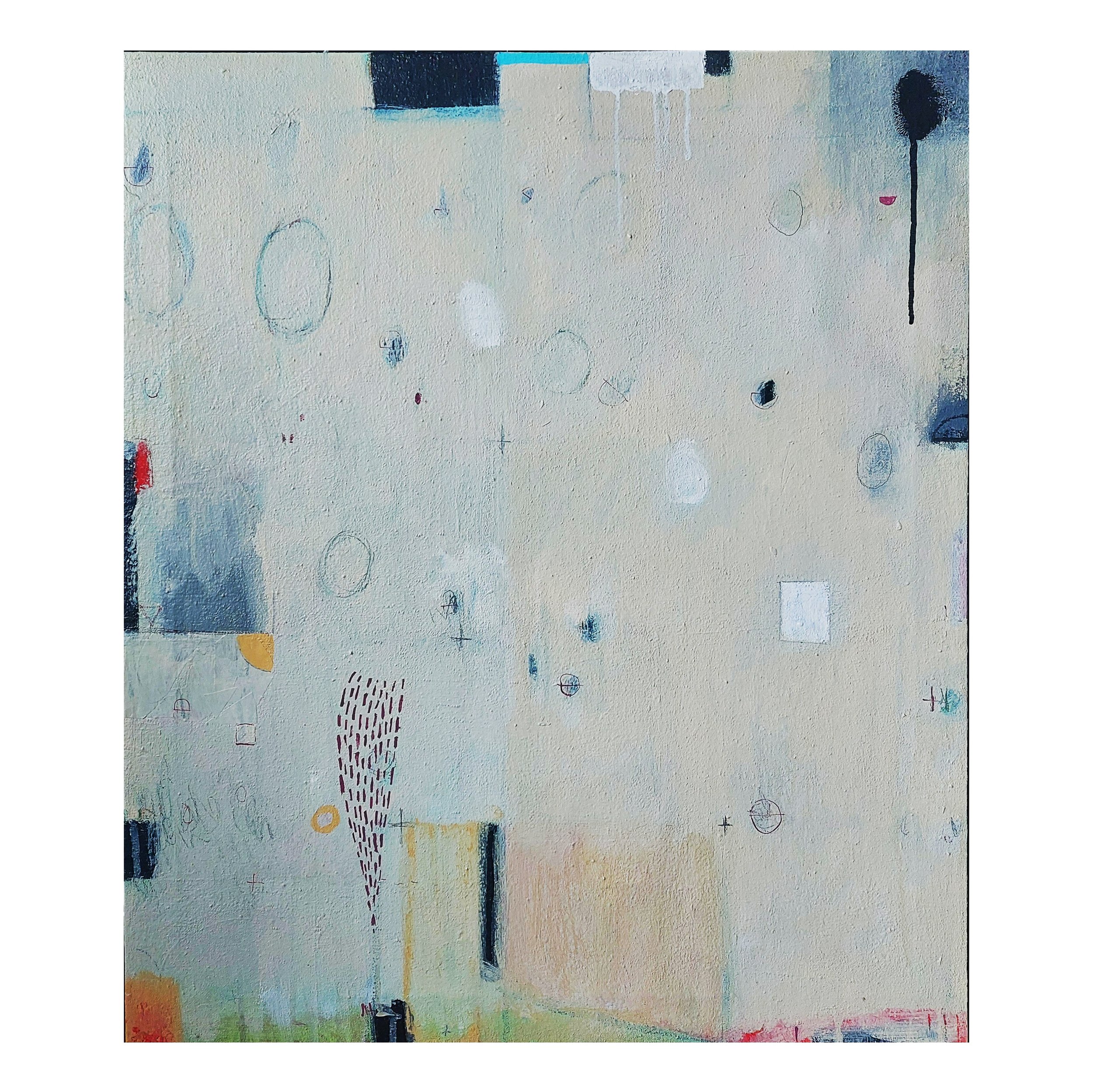 "Dissolve" 2024, Mixed Media on Canvas, 28x24 inches