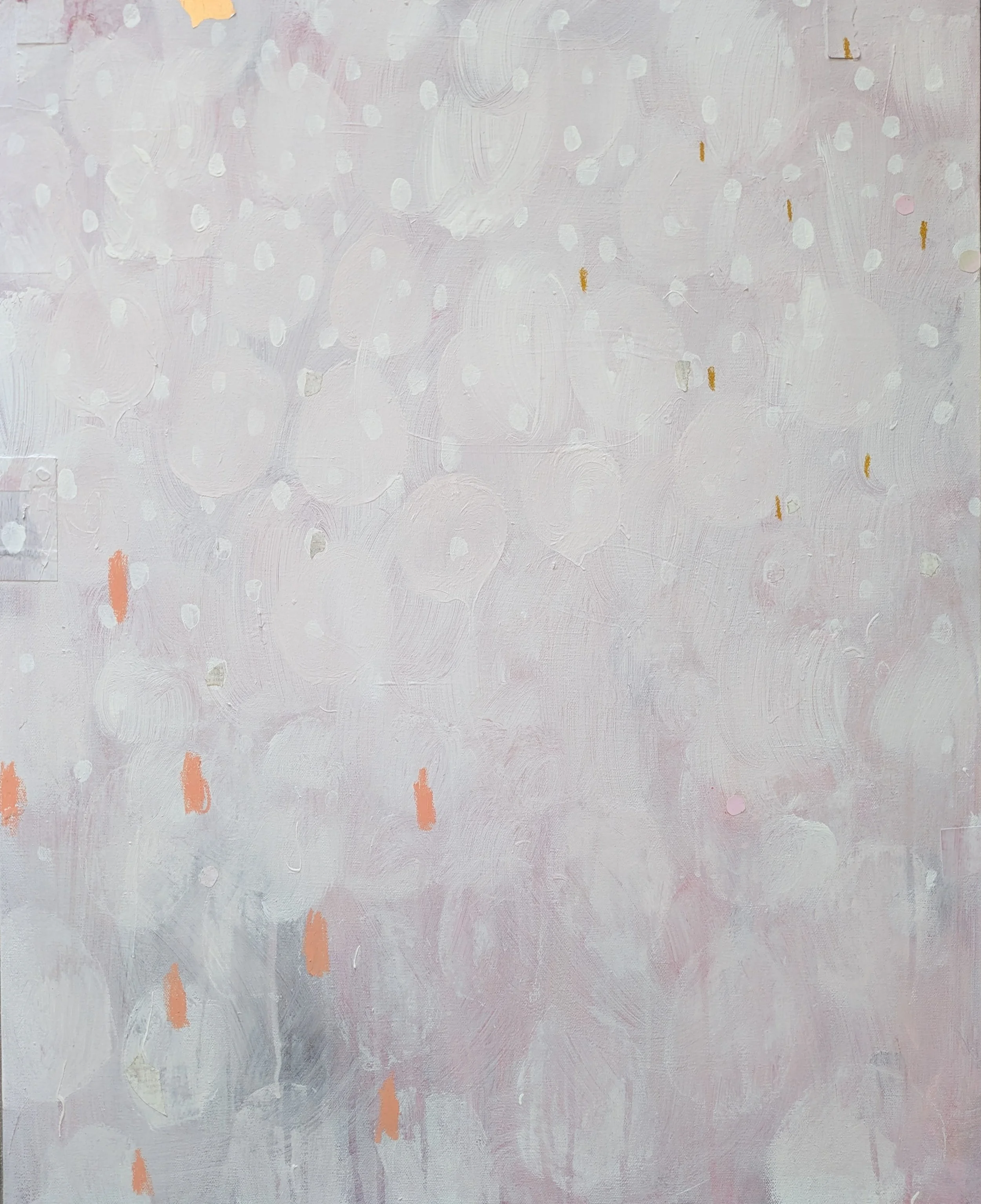 How To Not Be A Perfectionist, 24x30 inches, Acrylic and Mixed Media on Canvas