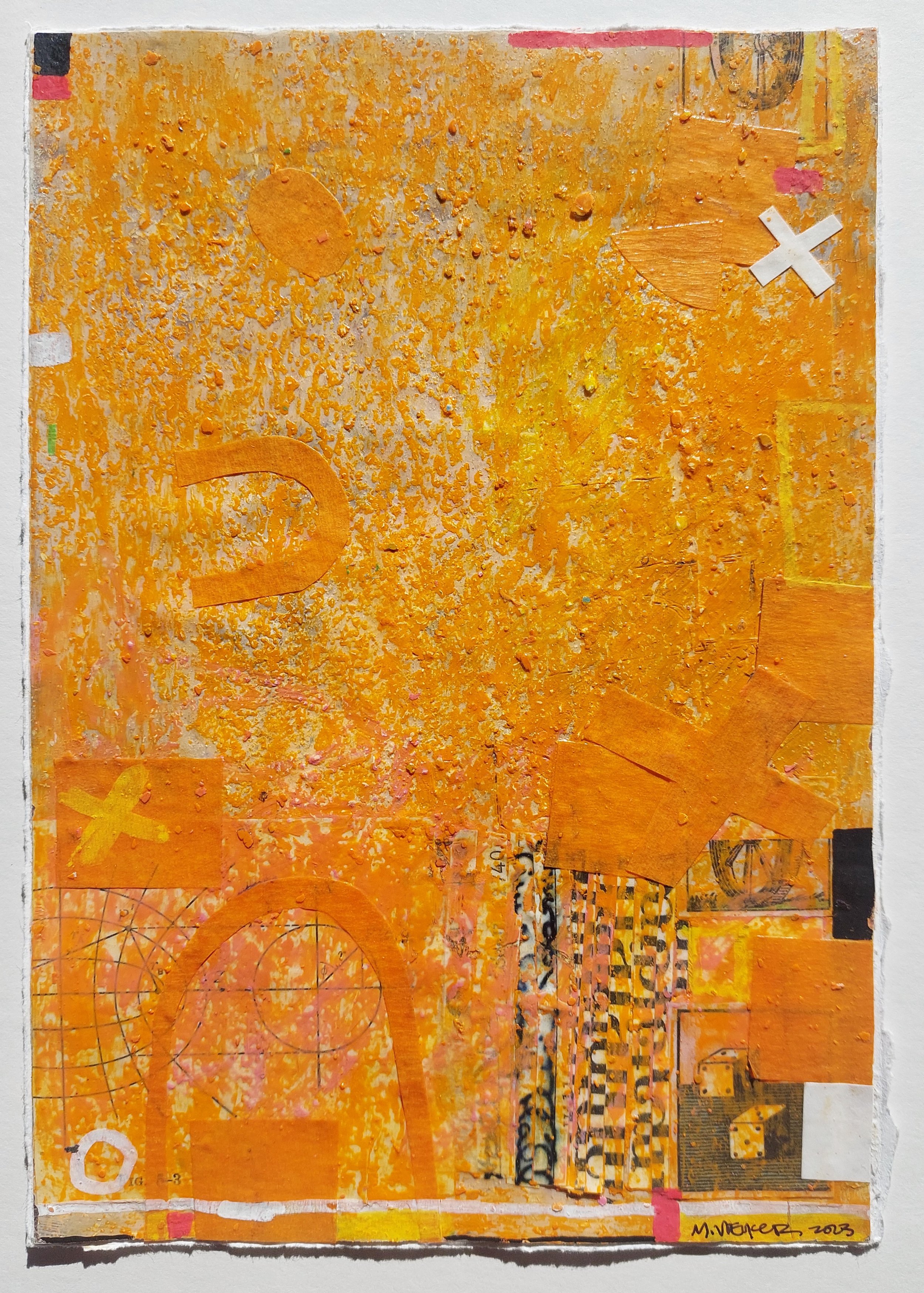 Hesitation Against a Second Guess,
Mixed Media on Paper
2022