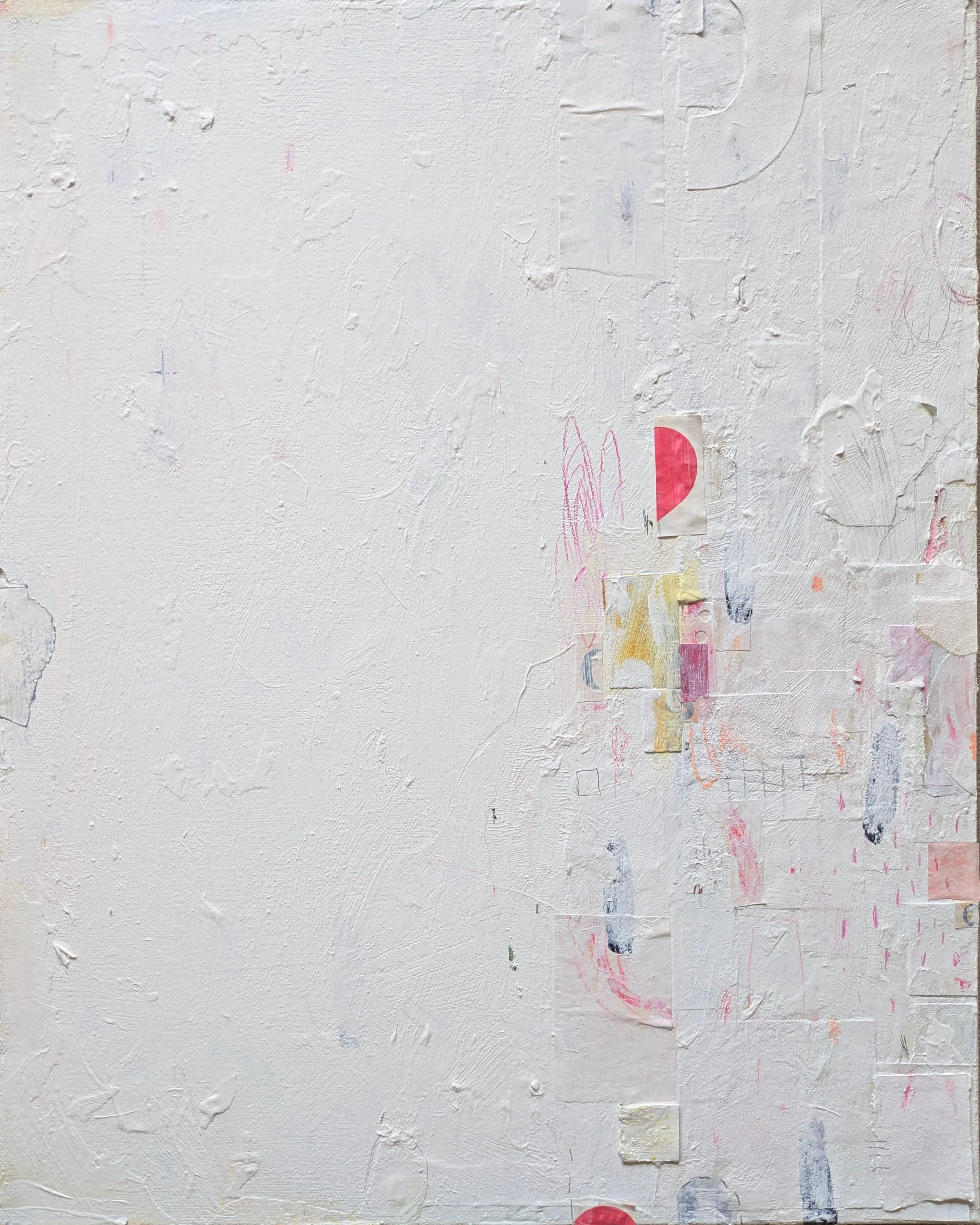 Odd Blocks, 16x20 inches, Acrylic and Mixed Media on Canvas