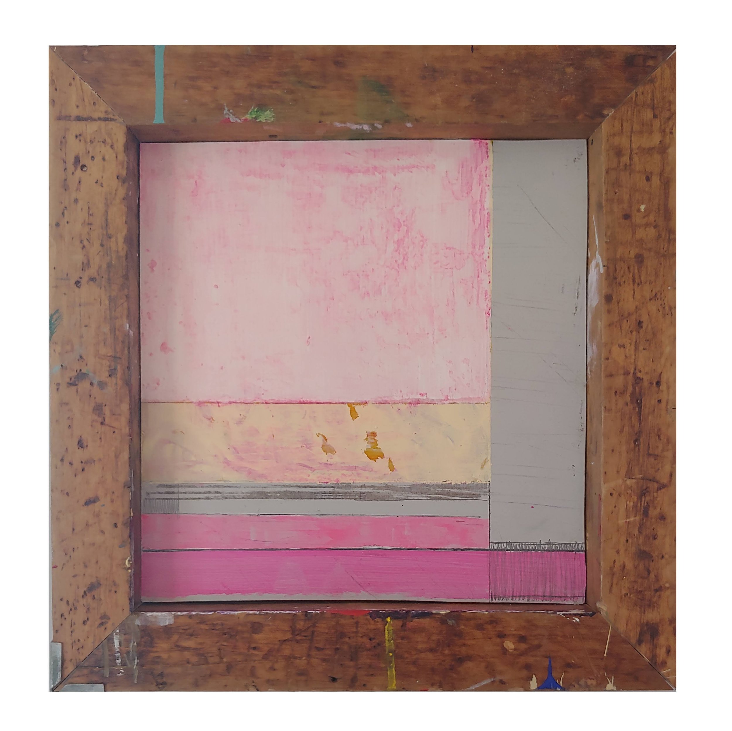 "Darlin' Darlin'", 2020, Found Wood, Paint on Wood Panel
