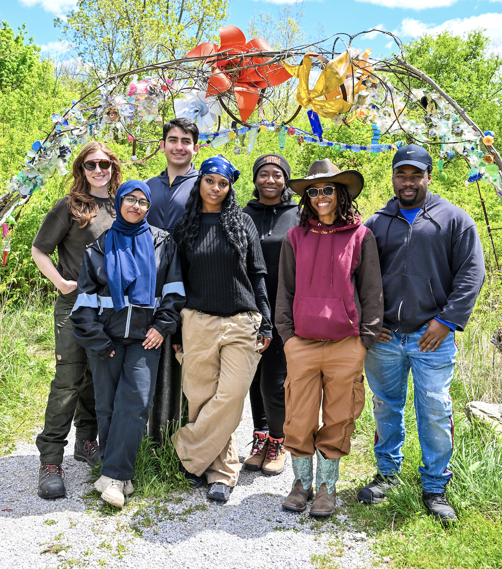 Working with the Eliza Howell Park Trail Keepers