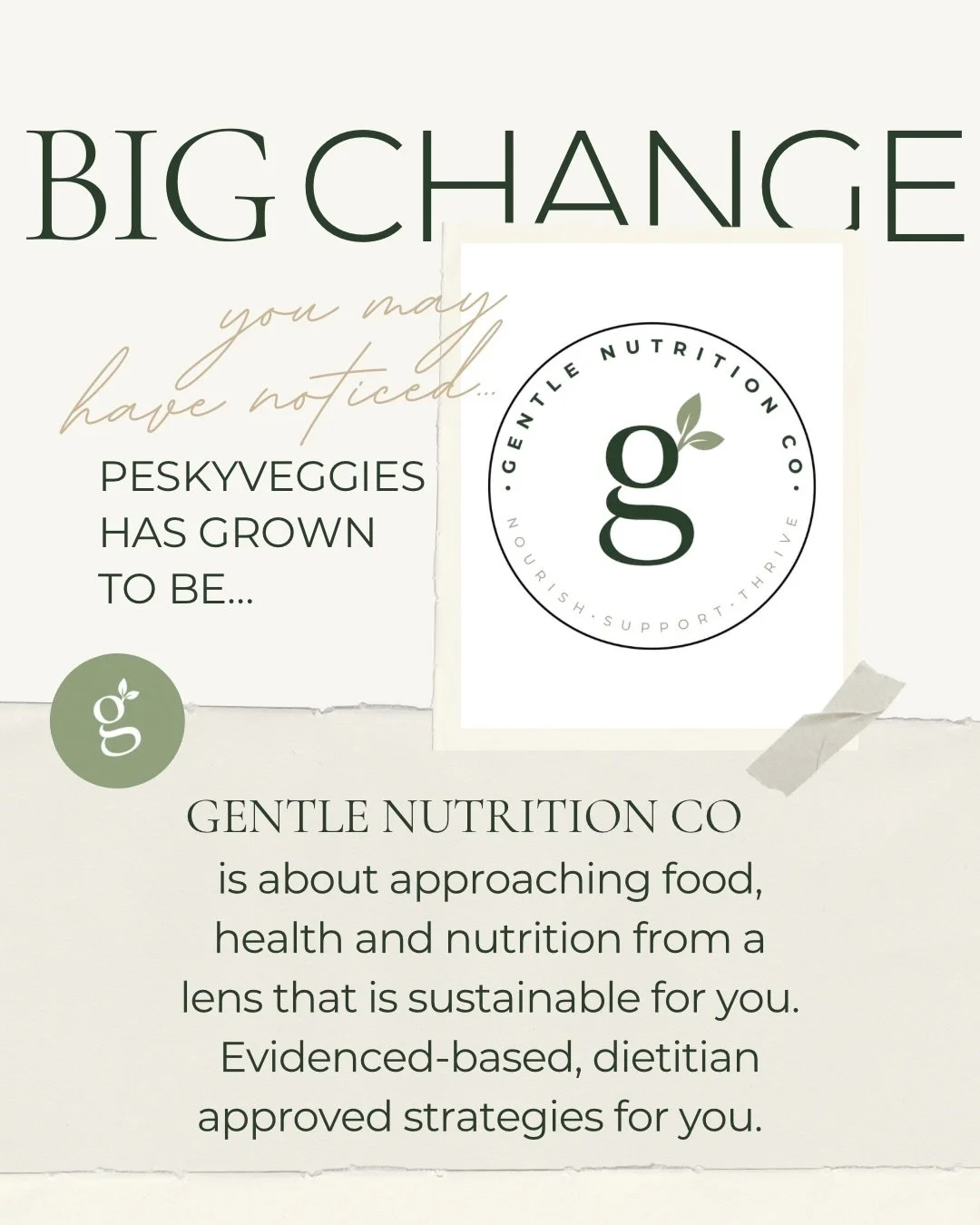 Gentle Nutrition Co is officially here.

We&rsquo;re a team of Registered Dietitians based in Ontario offering compassionate, evidenced-based nutrition care for adults. No trends. No quick fixes. Just real support that actually fits your life.

Follo