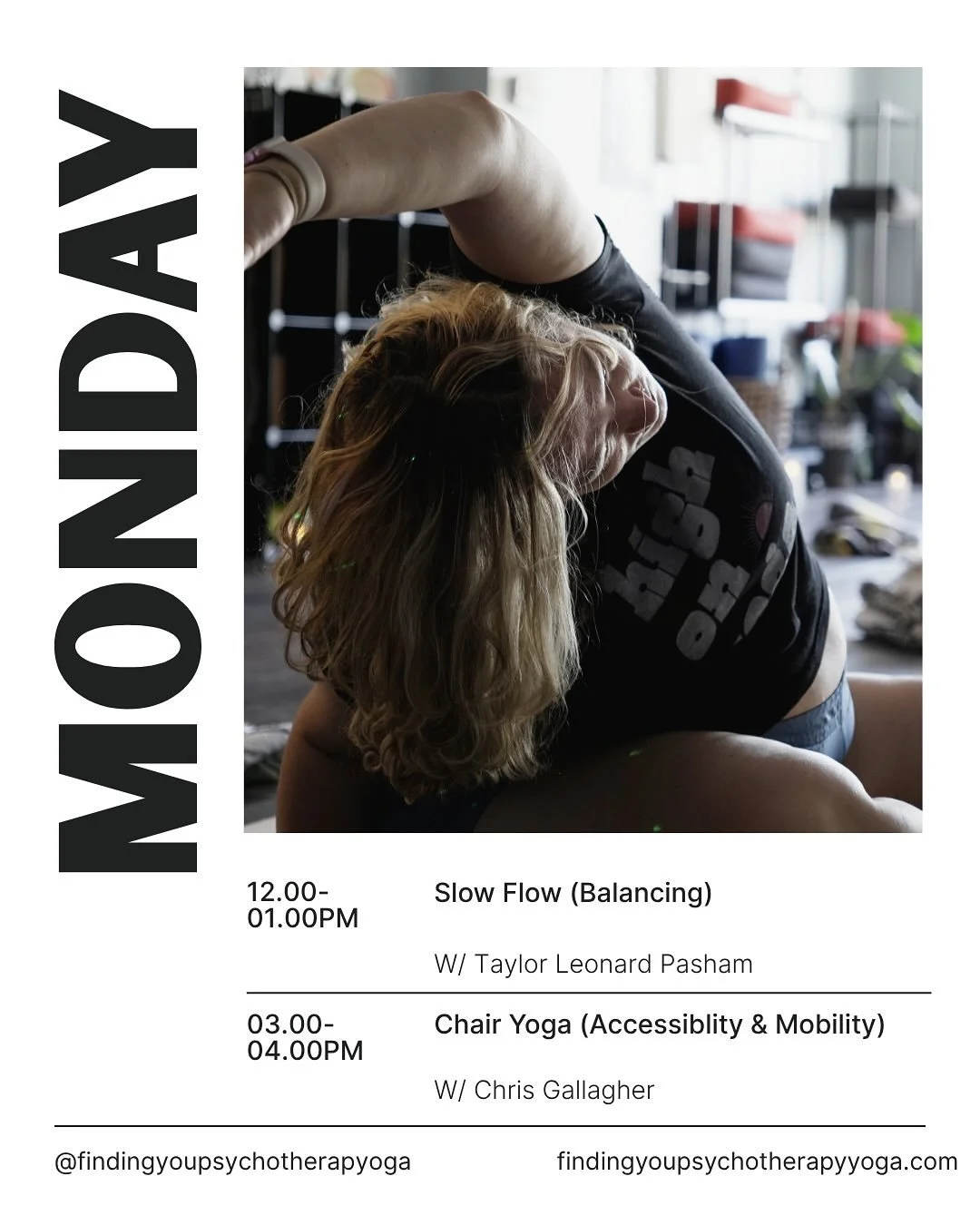 Let us know what classes your be at! #yogastudio #yogalife #yogacommunity #yogaforeveryone ❤️❤️❤️🧠🧠🧠🧘🧘&zwj;♀️🧘🏽&zwj;♂️🧘🏾&zwj;♀️
Come heal &amp; flow where YOU BELONG! Flow with clinically trained and experienced yoga teachers! Finding You Ps