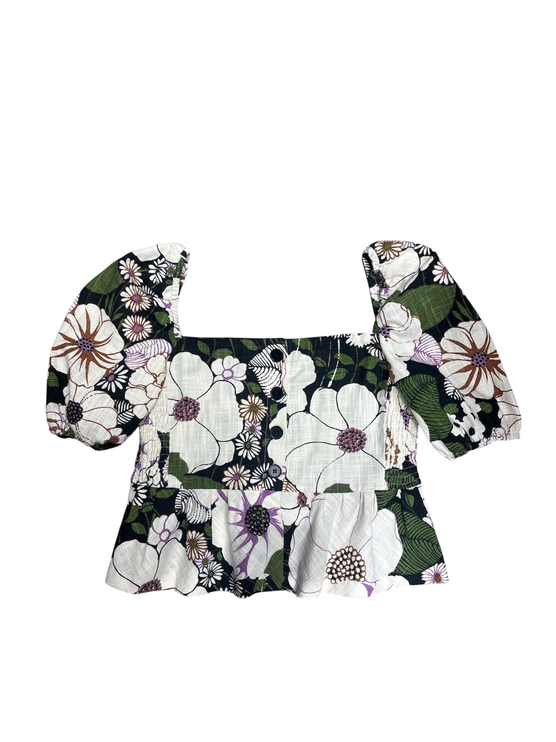 Maje 70's Floral Print Top Front.jpg