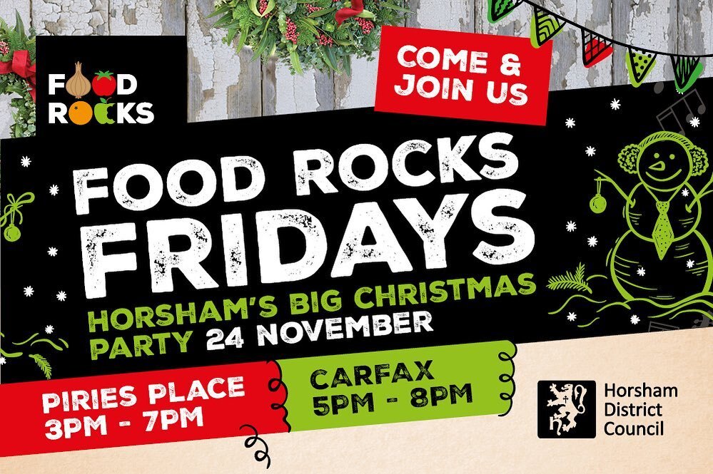 We&rsquo;re looking forward to being in the Carfax in Horsham next Friday! Come and join in, in the early festive cheer.. playing 6-8pm. See ya there!