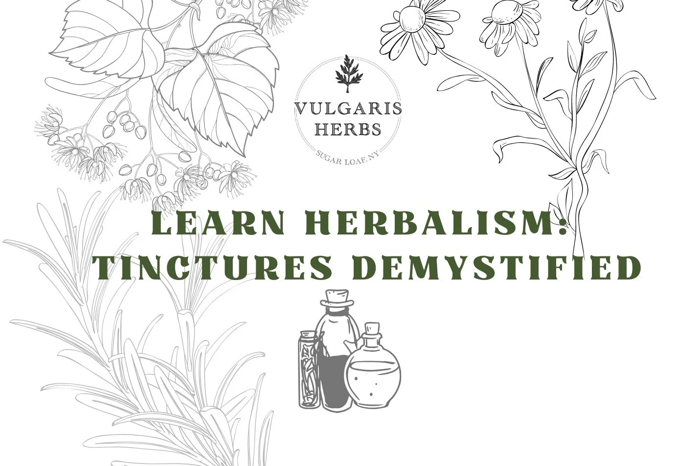 Learn Herbalism: Tinctures Demystified, $55