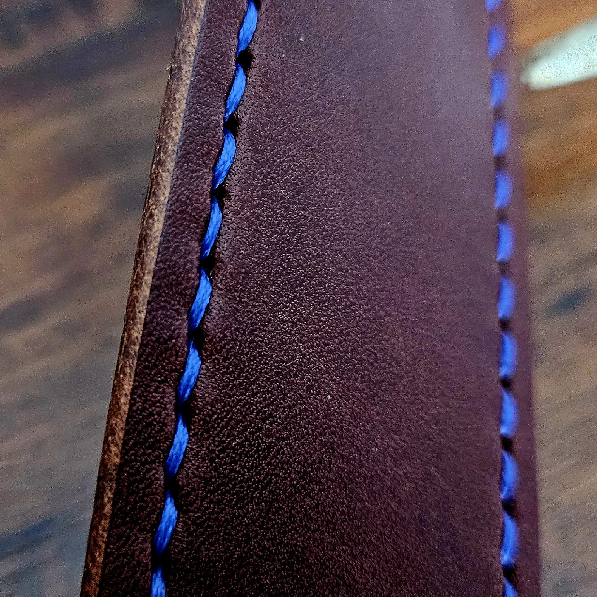 Handmade vegetable tanned leather belt. Made to measure. Hand stitched. Unique. One of a kind. Made in UK.