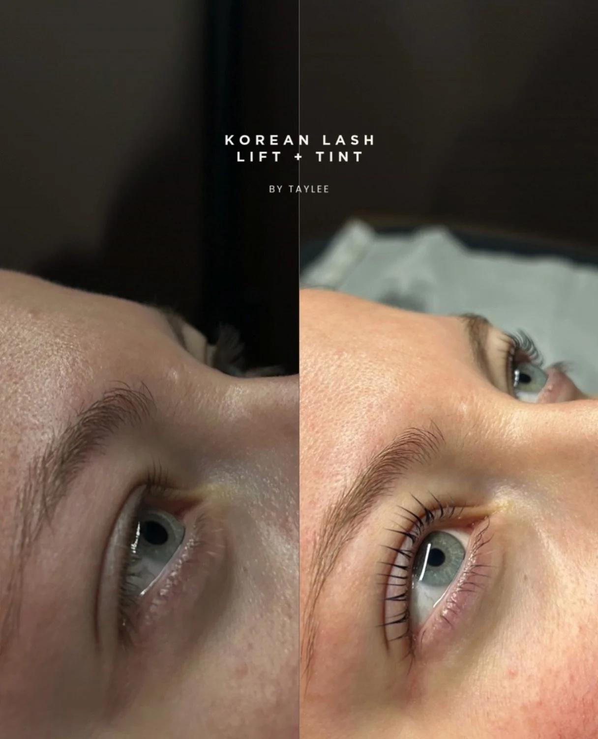 📣 Big News!

Taylee has become certified in Korean Lash Lifts! 👏 She has been working hard behind the scenes, fine tuning her techniques and taking model appointments. Just look at her perfect results 👀 we are obsessed! 

Keep an eye out for her l