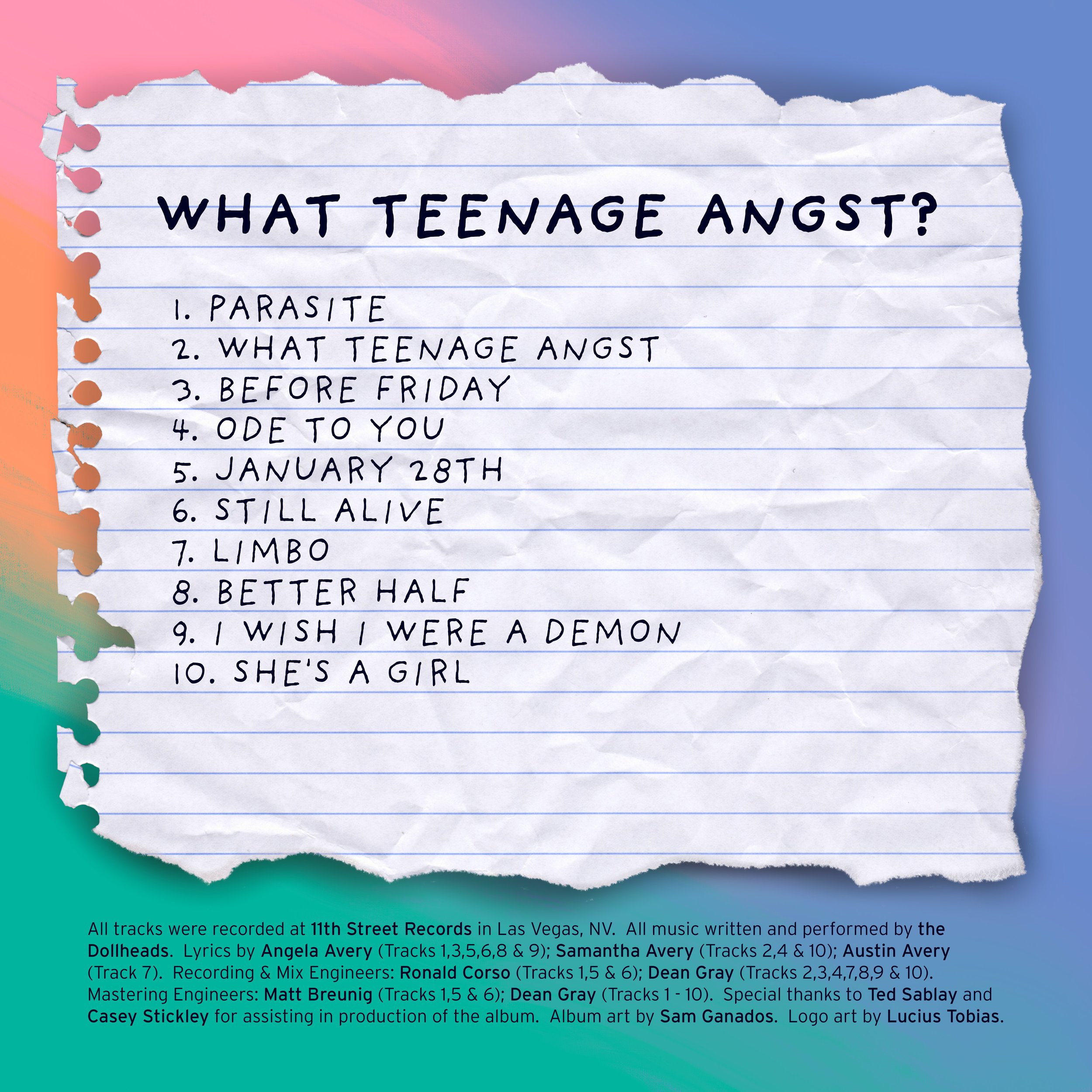 What Teenage Angst Track Listing.jpg