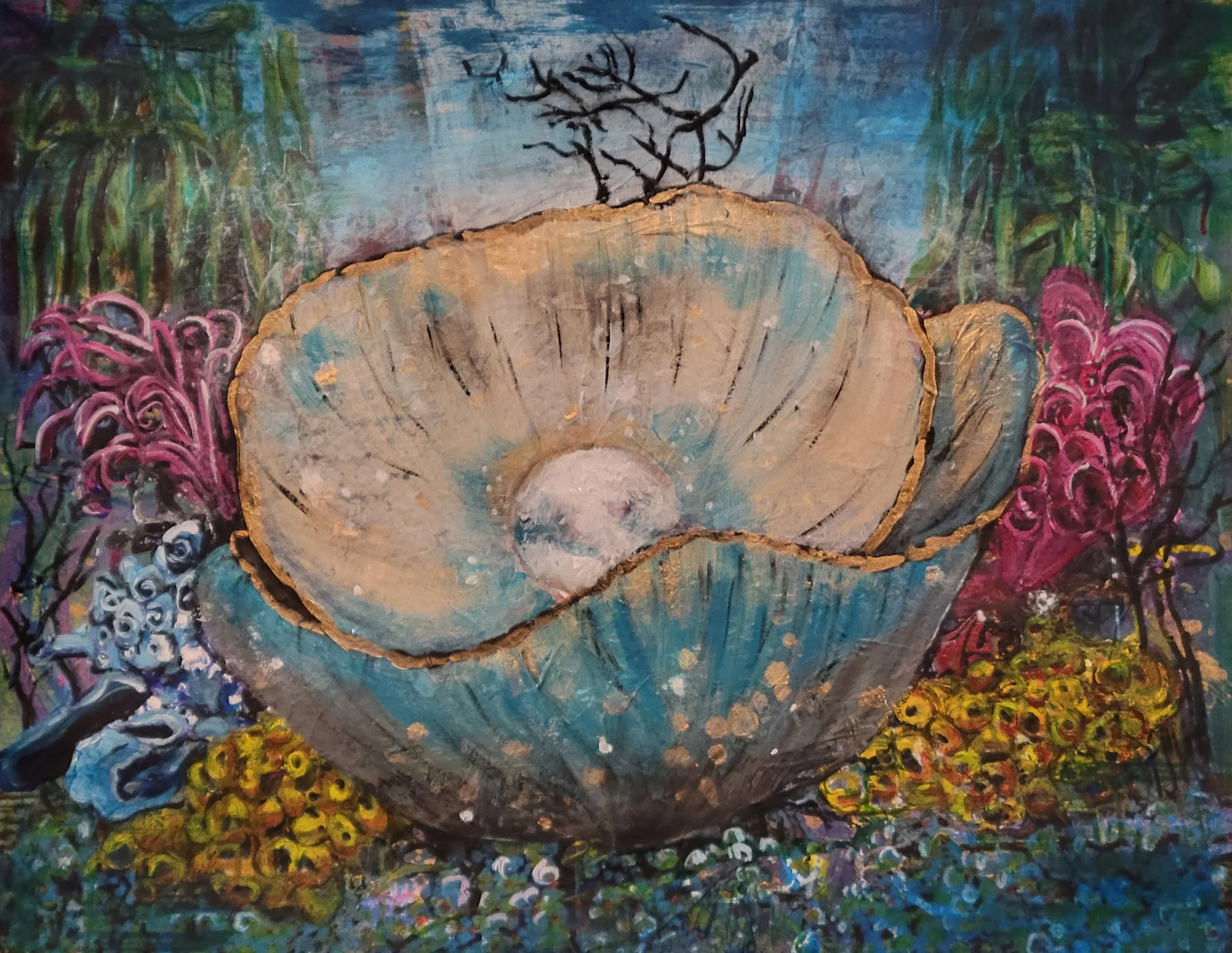An oyster holding a pearl, Lori Poff Kellogg's symbol for 2026