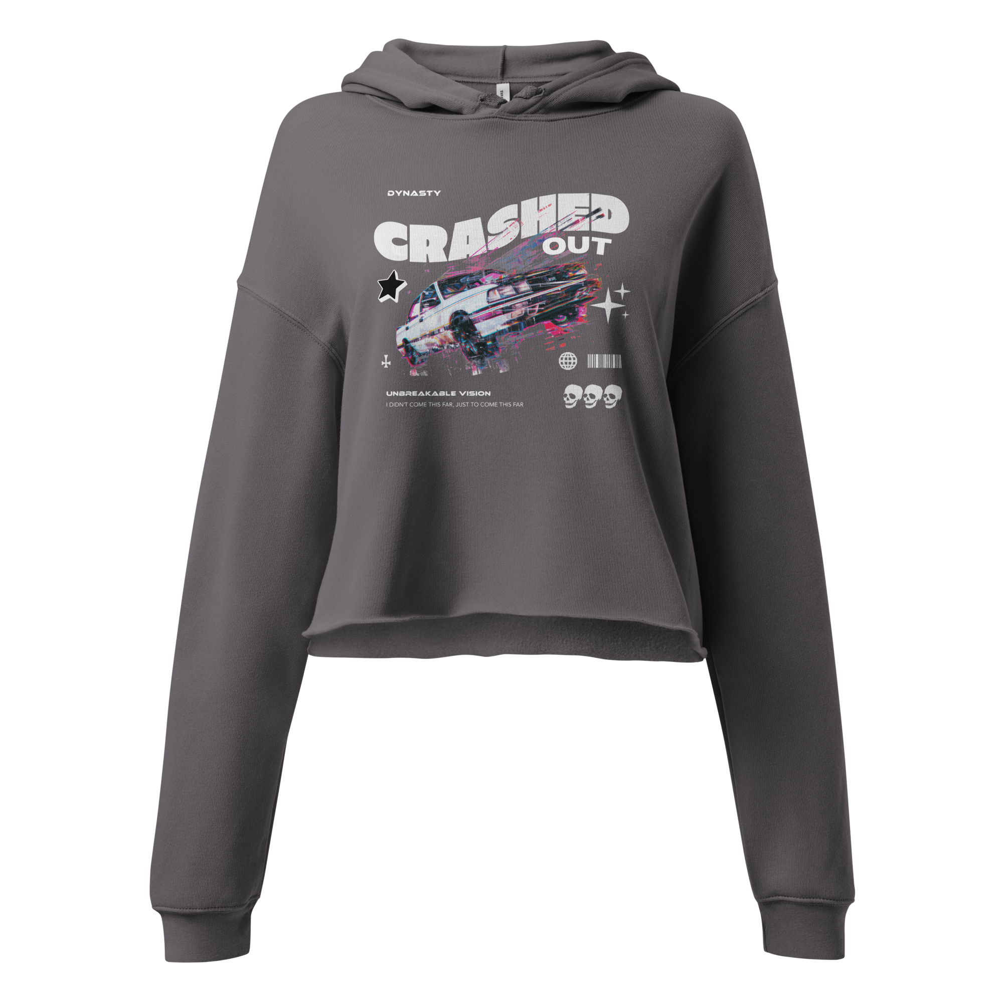 Crashed Out - Dynasty Crop Hoodie (Multiple Colors Available)