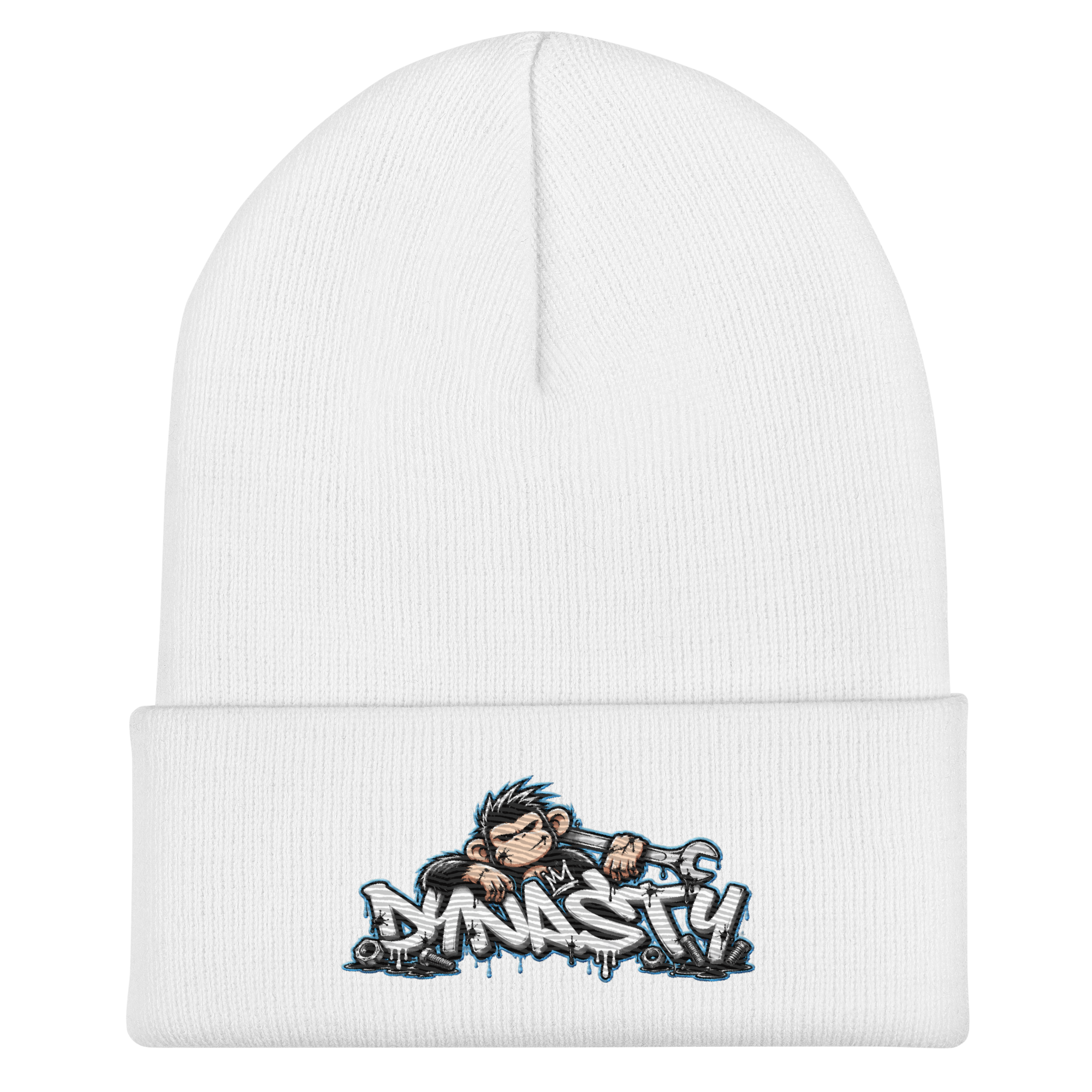 Stay Greasy | Grease Monkey Beanie  – Blue Logo Edition (Multiple Colors Available)